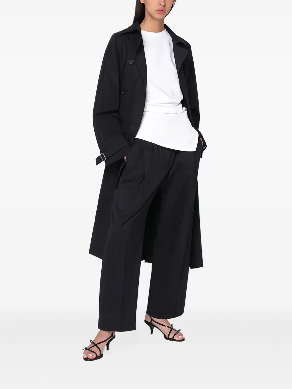 double-breasted coat - 1