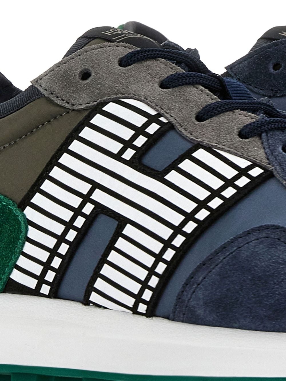 H601 panelled suede sneakers - 6