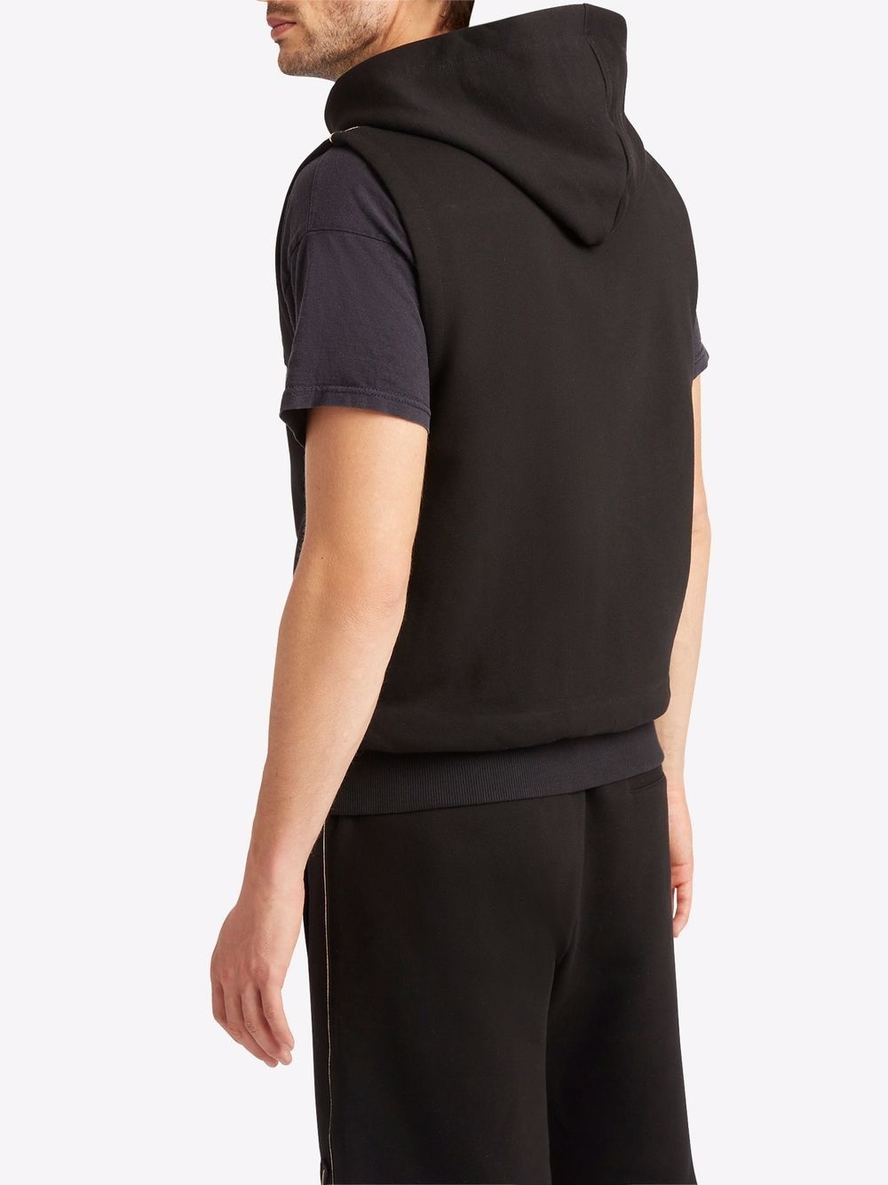 sleeveless zip-front hoodie - 4
