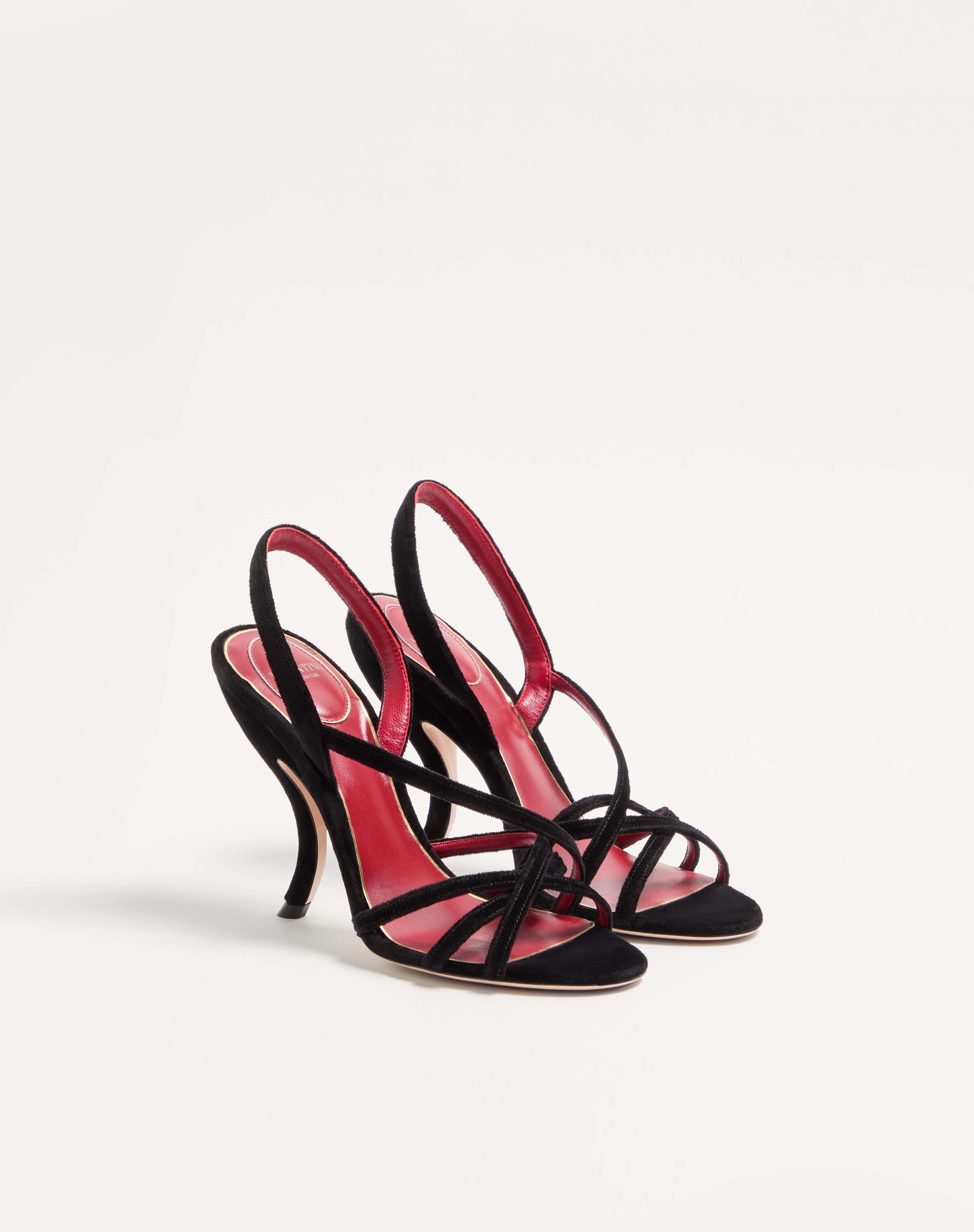 FETISHIQUE VELVET SANDAL 105MM - 3