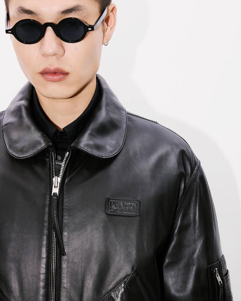Leather bomber jacket 7