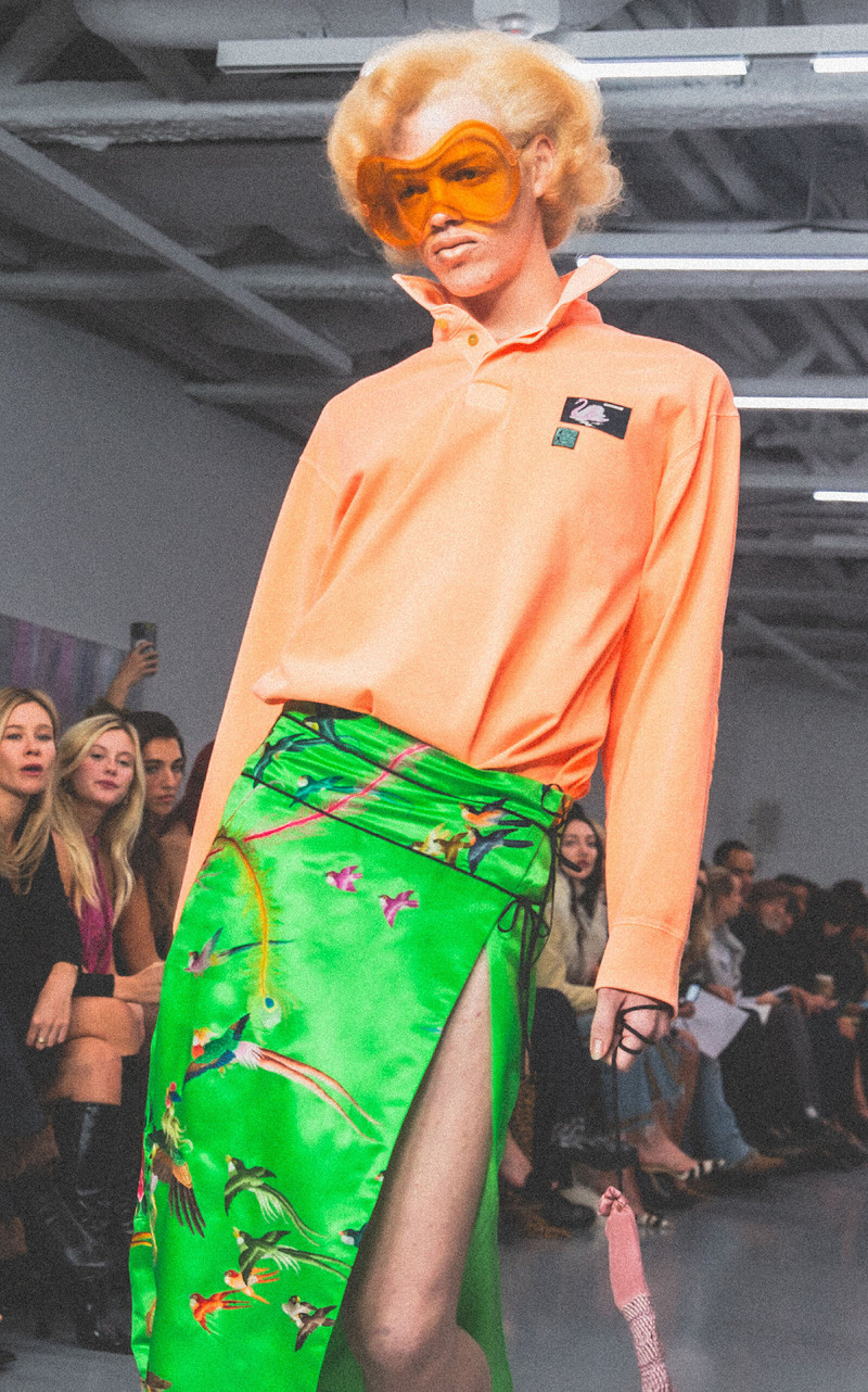 Tapestry Patterned Silk Midi Skirt green 3