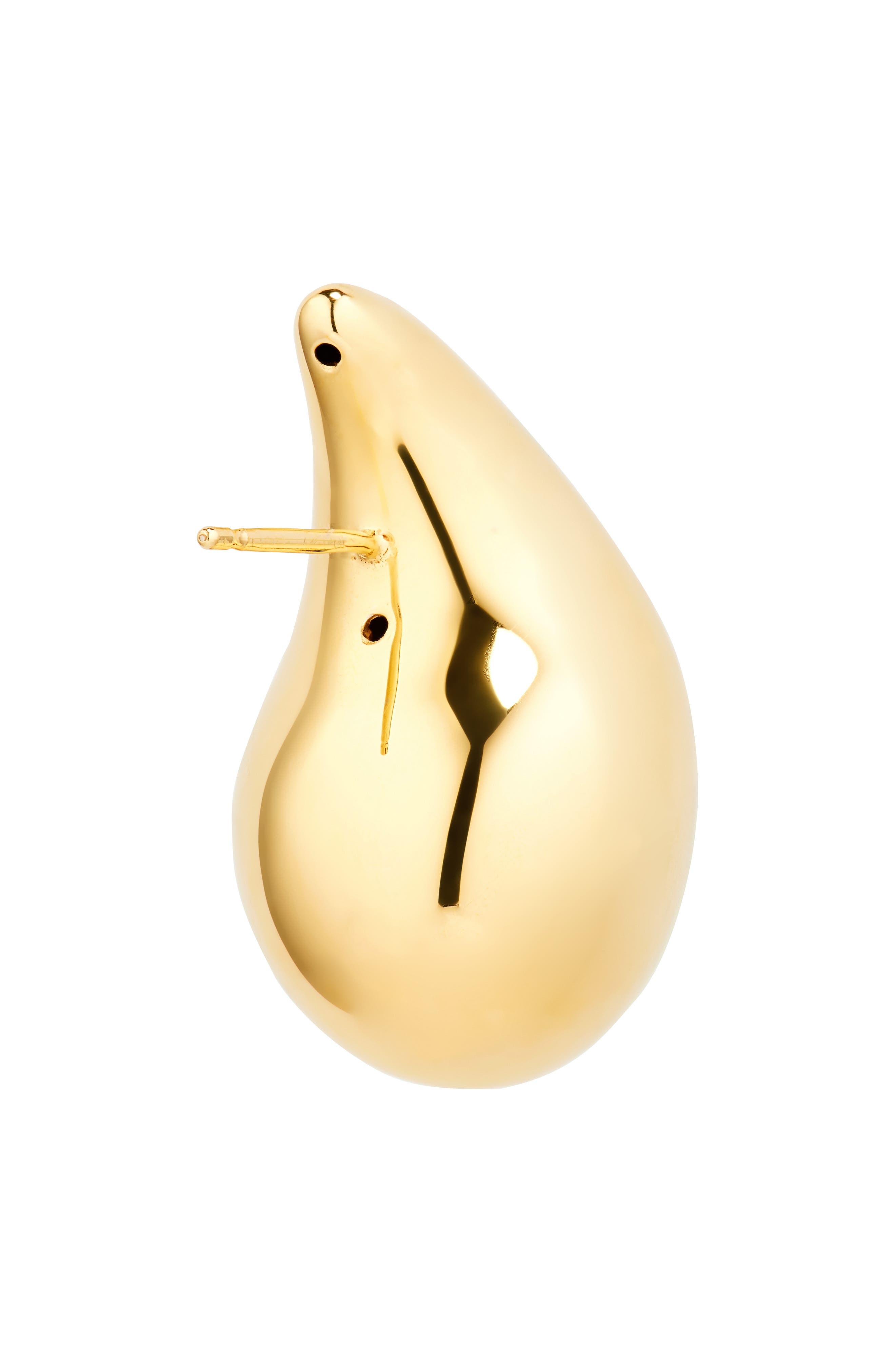 Bottega Veneta Small Drop Earrings in 8120 Yellow Gold at Nordstrom - 3