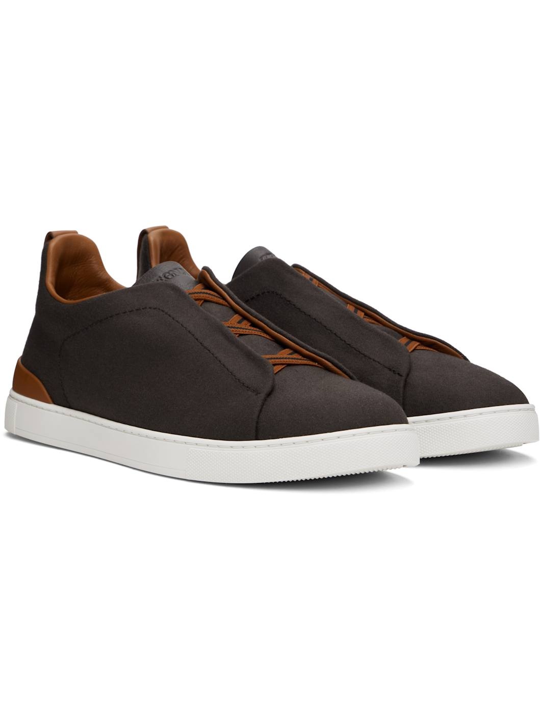 Brown #UseTheExisting Triple Stitch Sneakers - 4