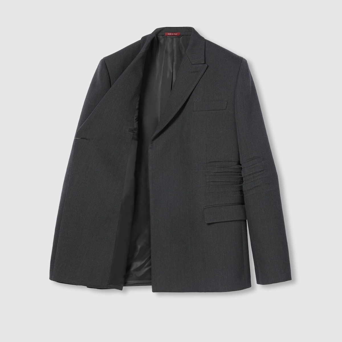 Wool suit with crease detail - 9