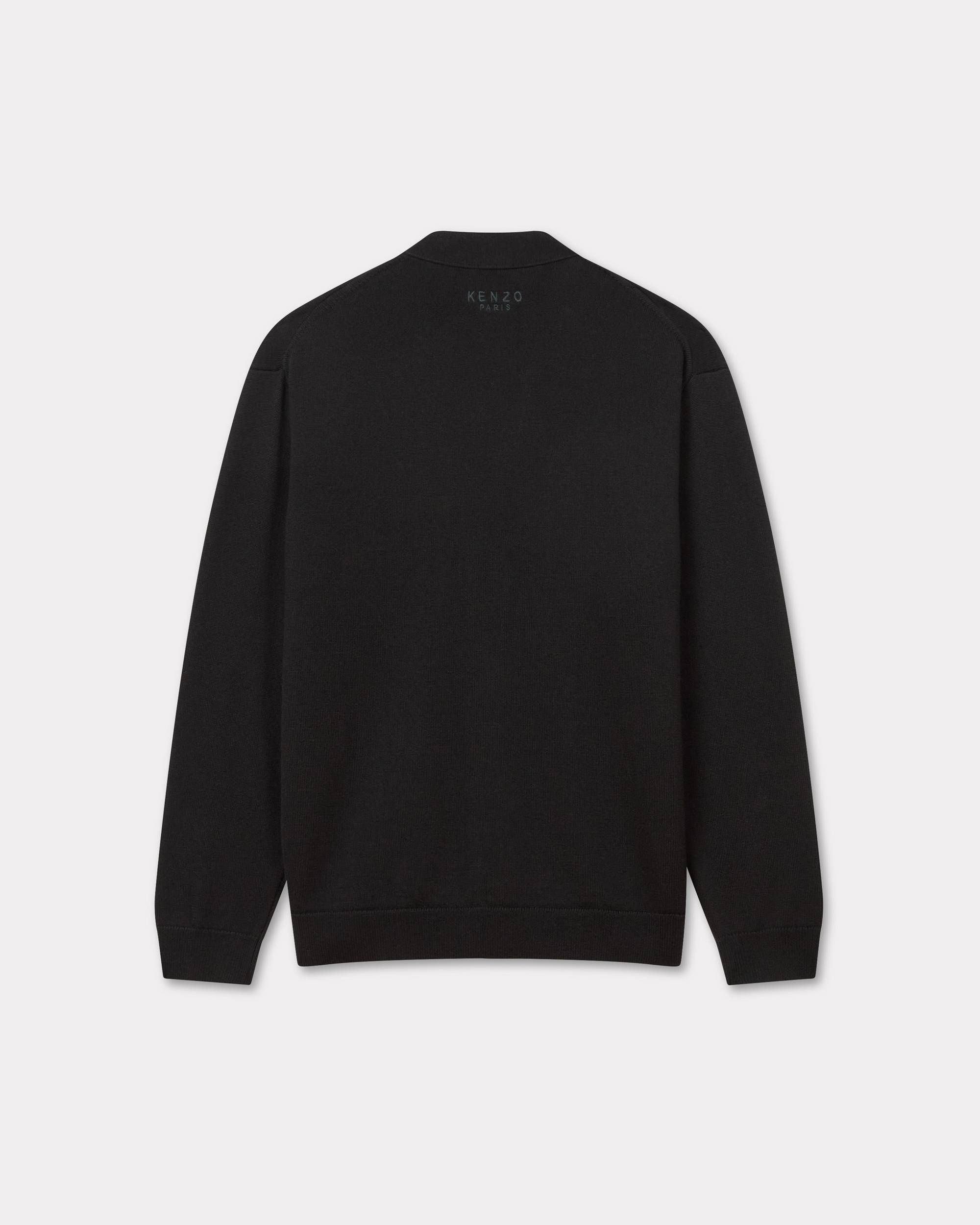 【送料&関税込】Kenzo boke Flower Black Wool Sweater Kenzo - Black sweatshirt with 