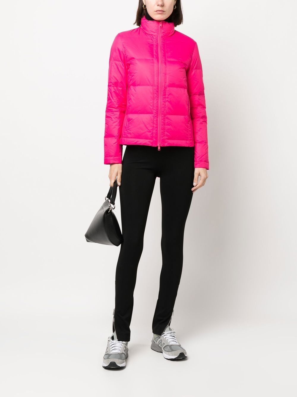 logo-patch padded down jacket - 2