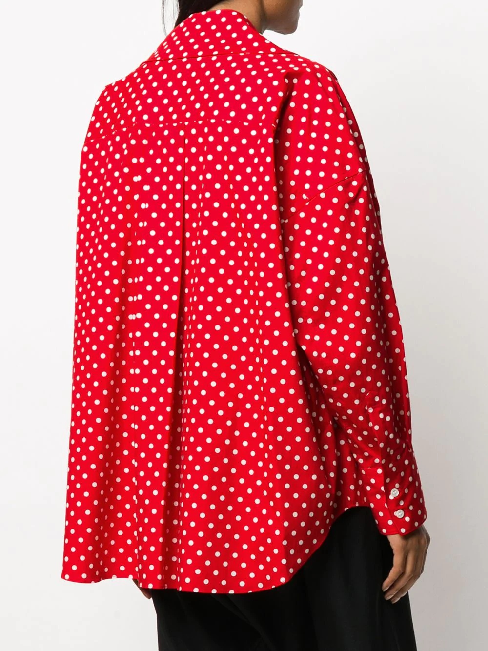 polka dot print shirt - 4