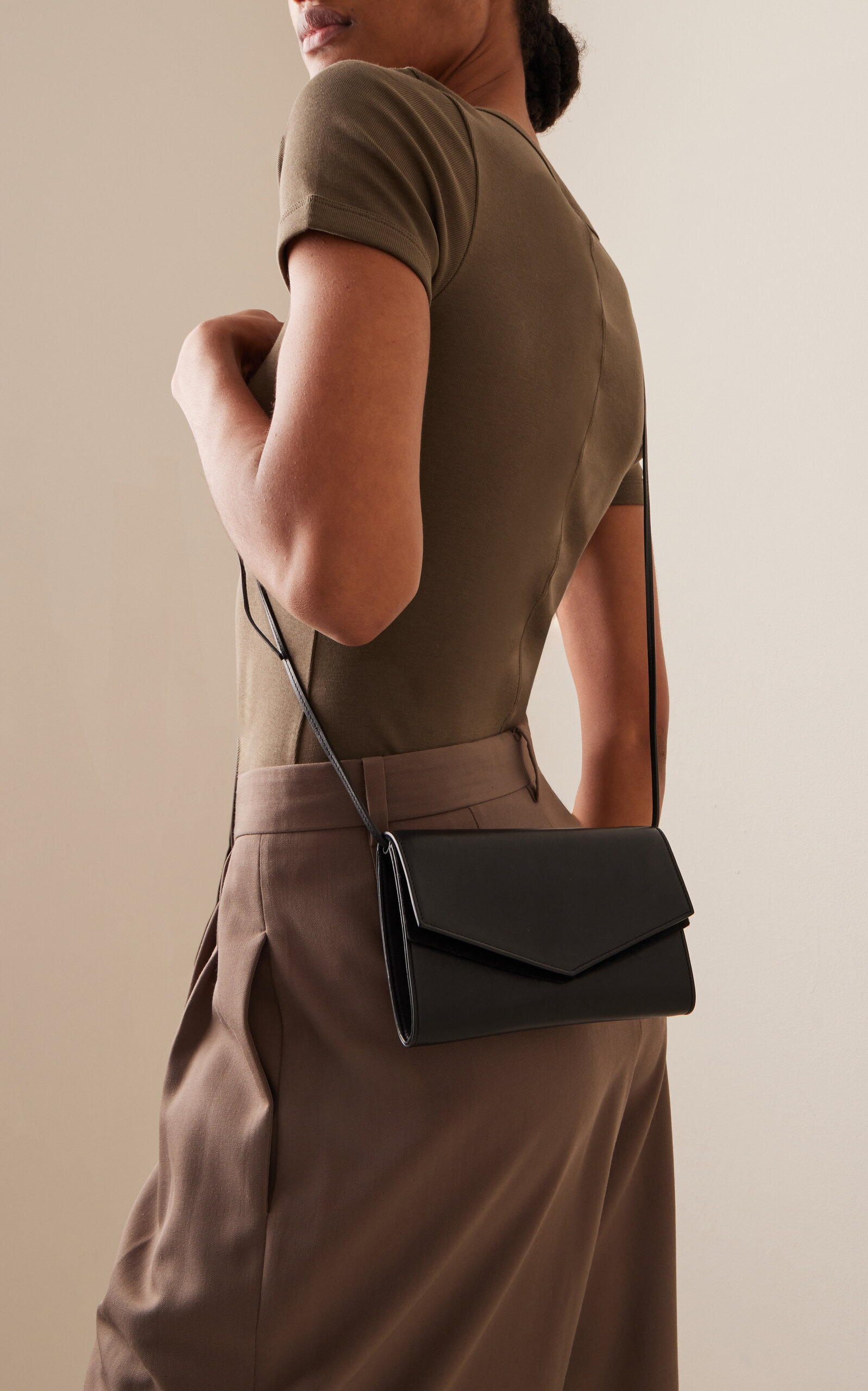 Envelope Leather Bag black - 2