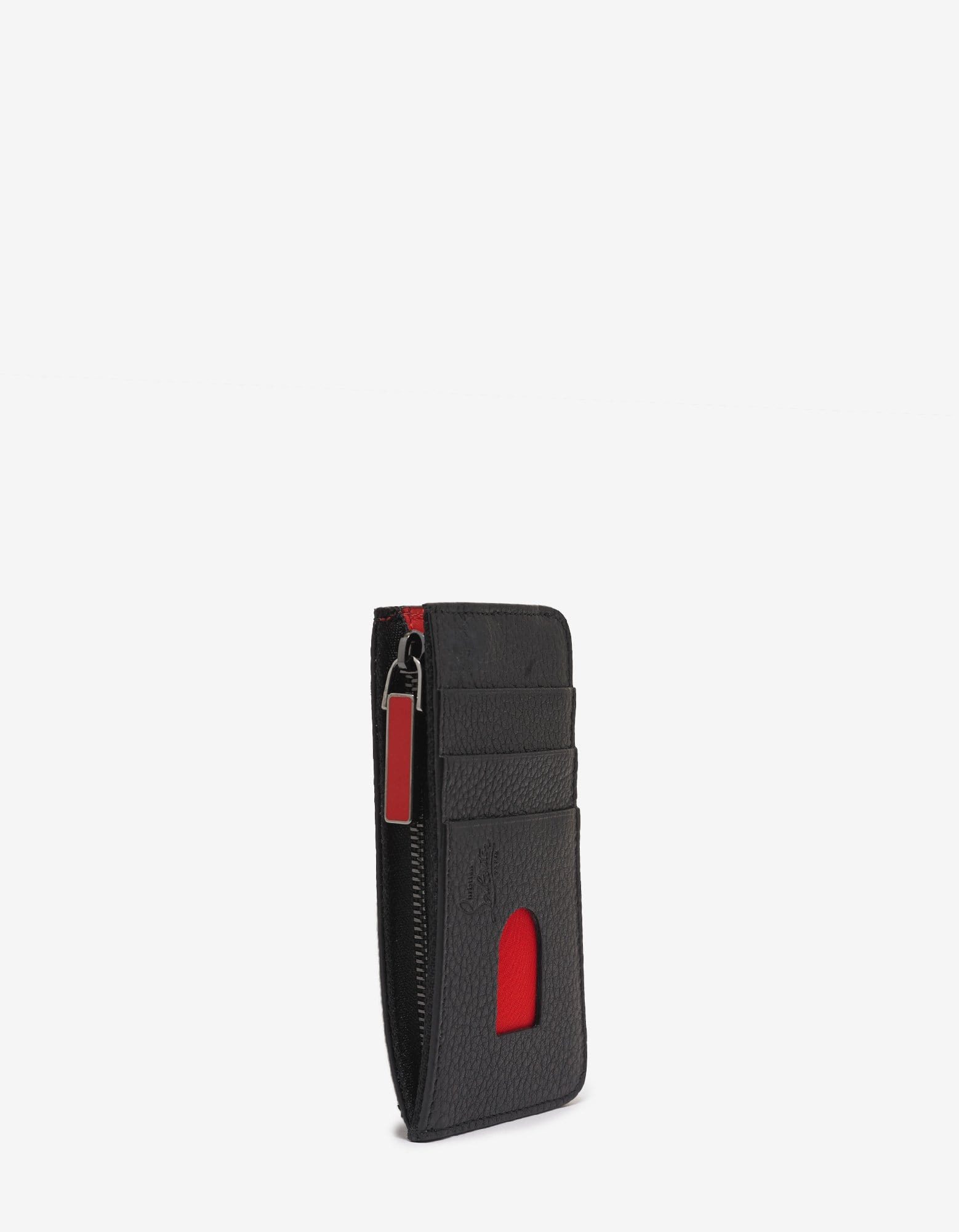Christian Louboutin Credilou Black Leather Spikes Card Holder - 3