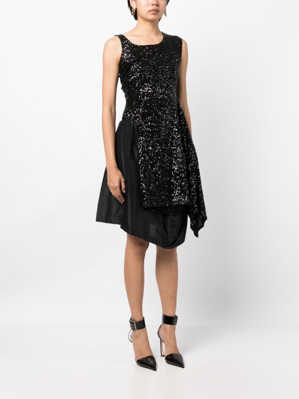 glitter-detailled midi dress - 3