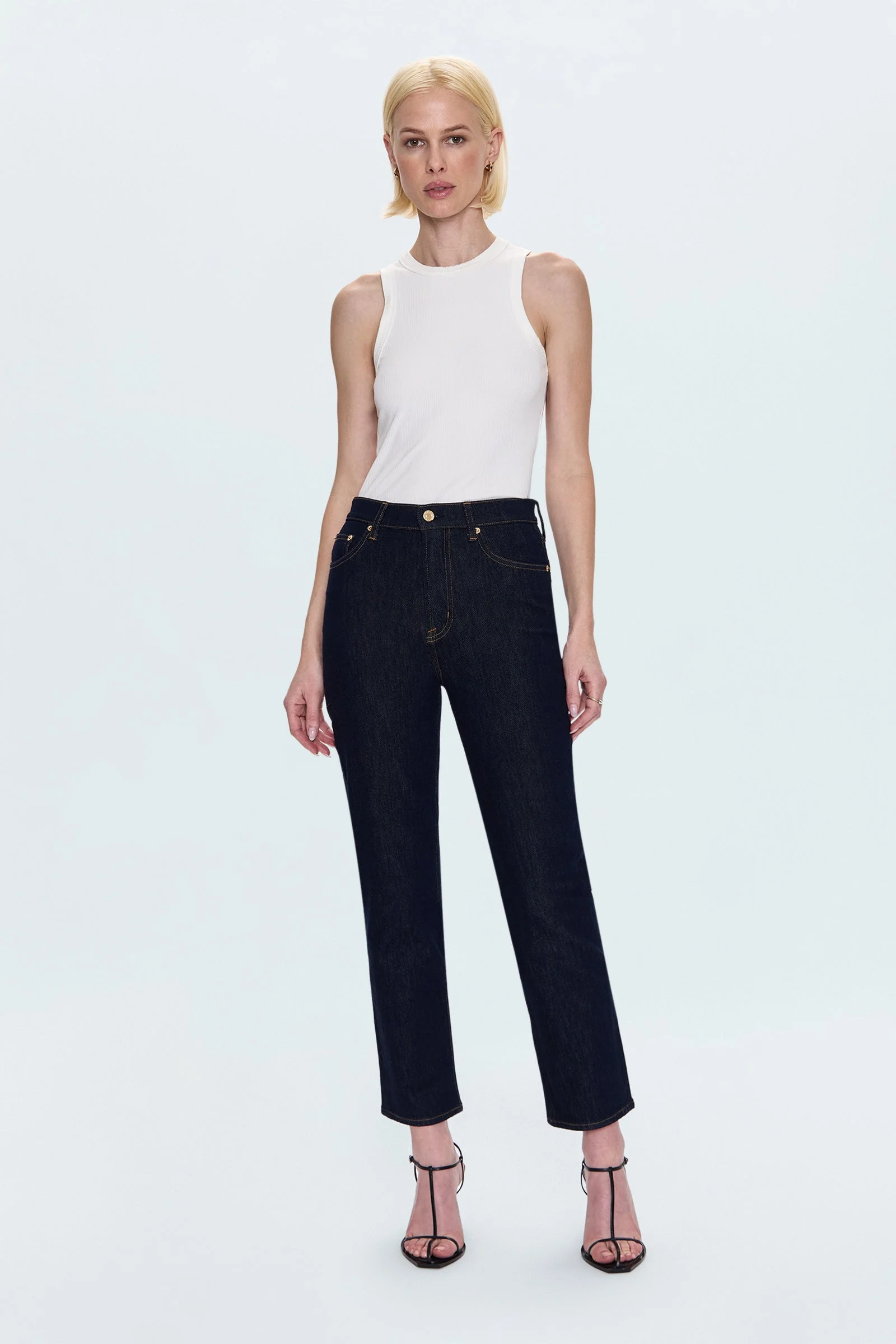 BRI HIGH RISE SLIM STRAIGHT JEAN - NIGHTFALL - 1