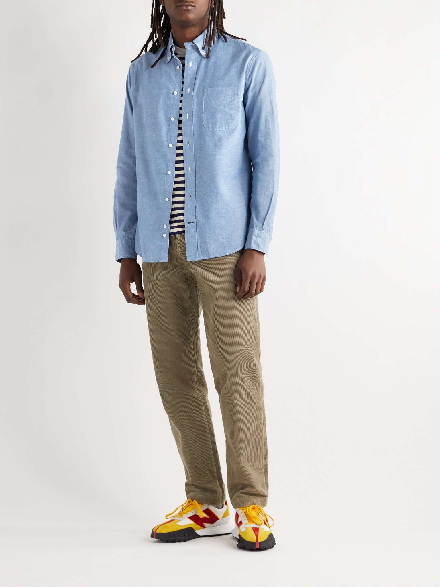 Button-Down Collar Cotton-Chambray Shirt - 2