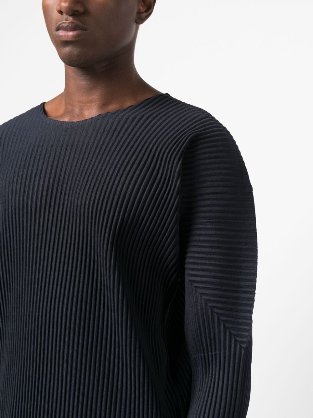 Basic panelled pleated sweatshirt - 5