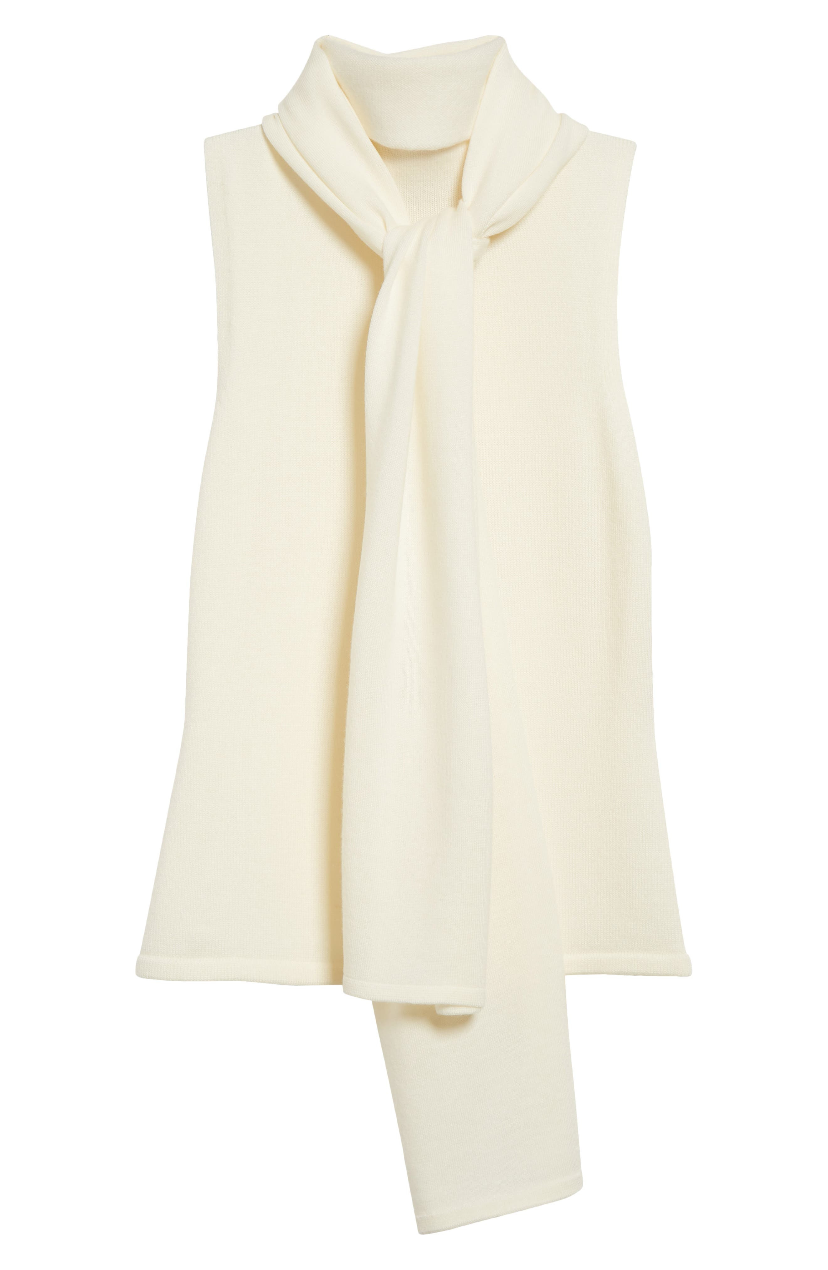 STAUD Canal Sleeveless Merino Wool Sweater in Ivory at Nordstrom - 6