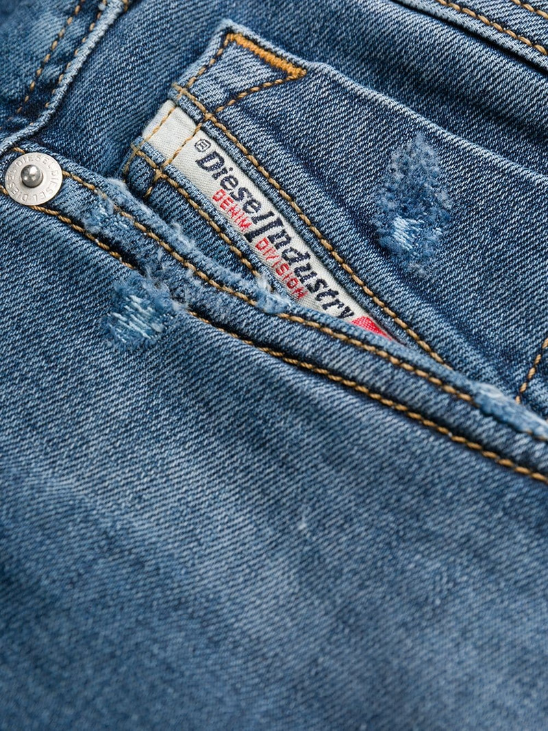 distressed slim-fit jeans 6