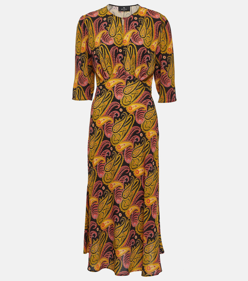 Paisley midi dress - 1