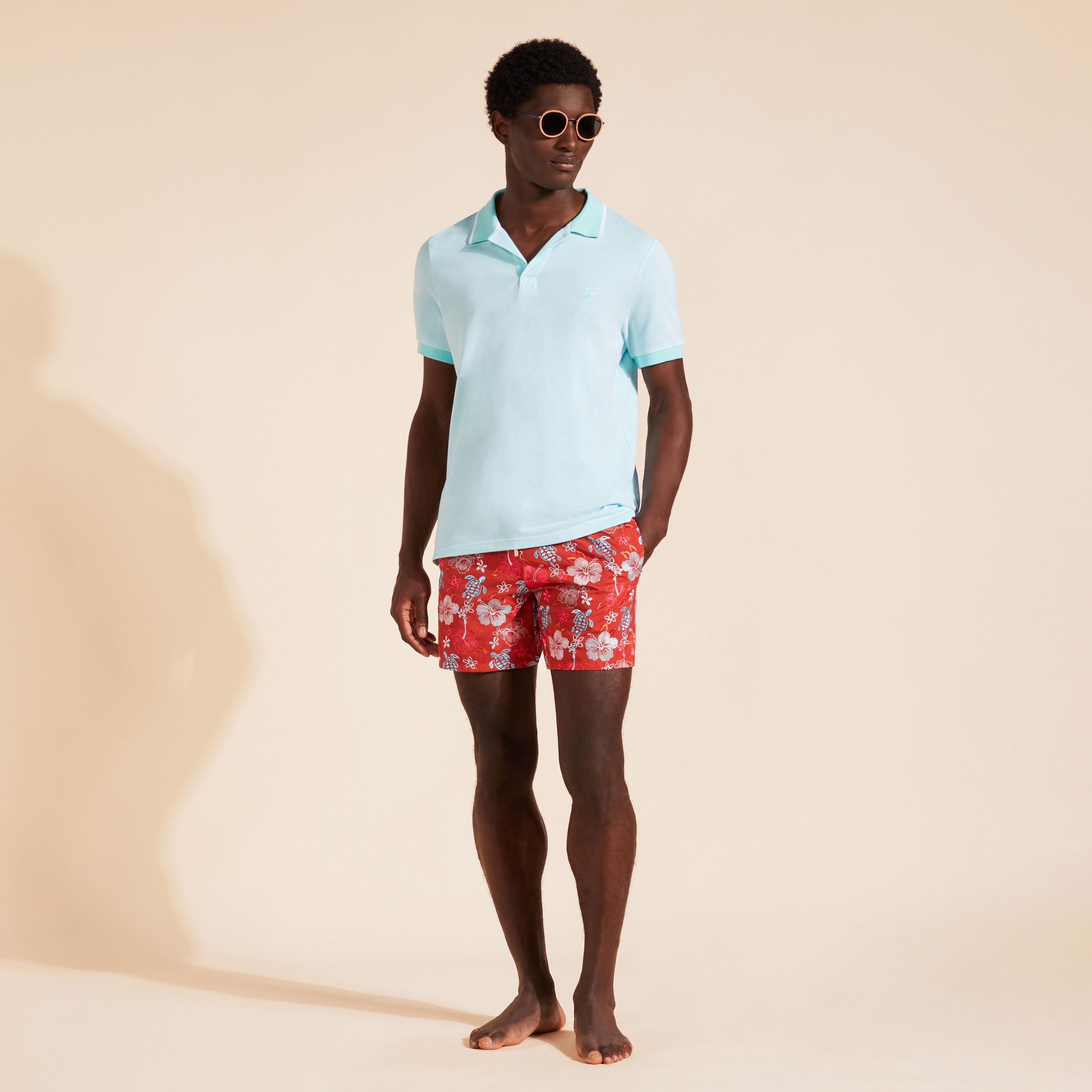 Men Cotton Polo Solid - 5