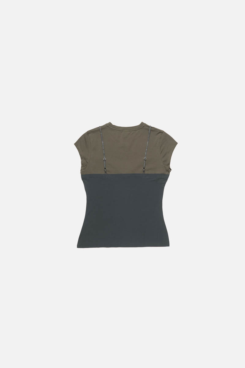 Layered lace t-shirt - Grey/anthracite 6