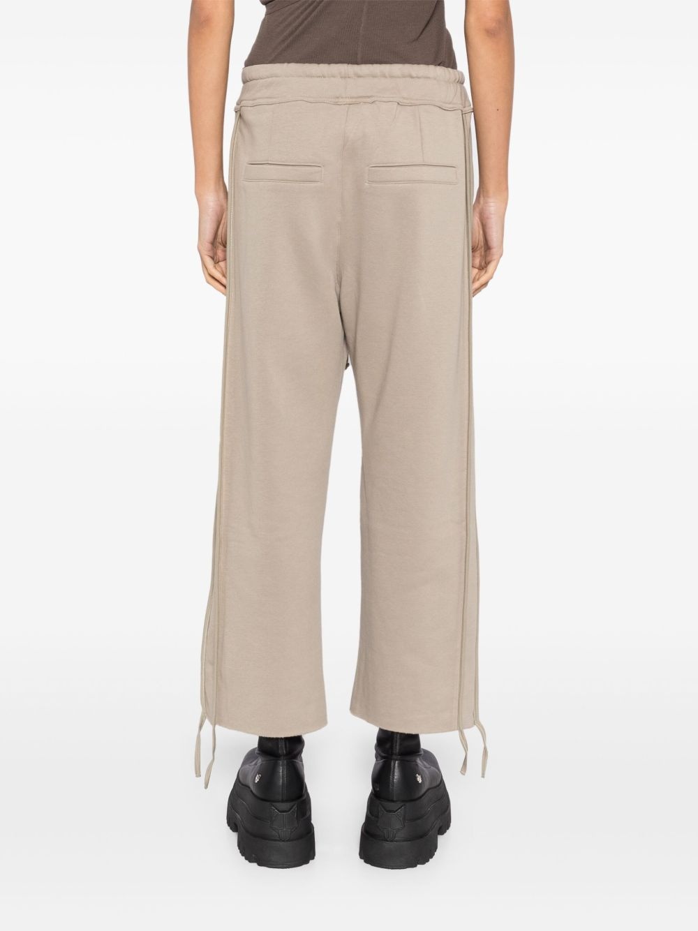 drop-crotch sweat trousers - 4