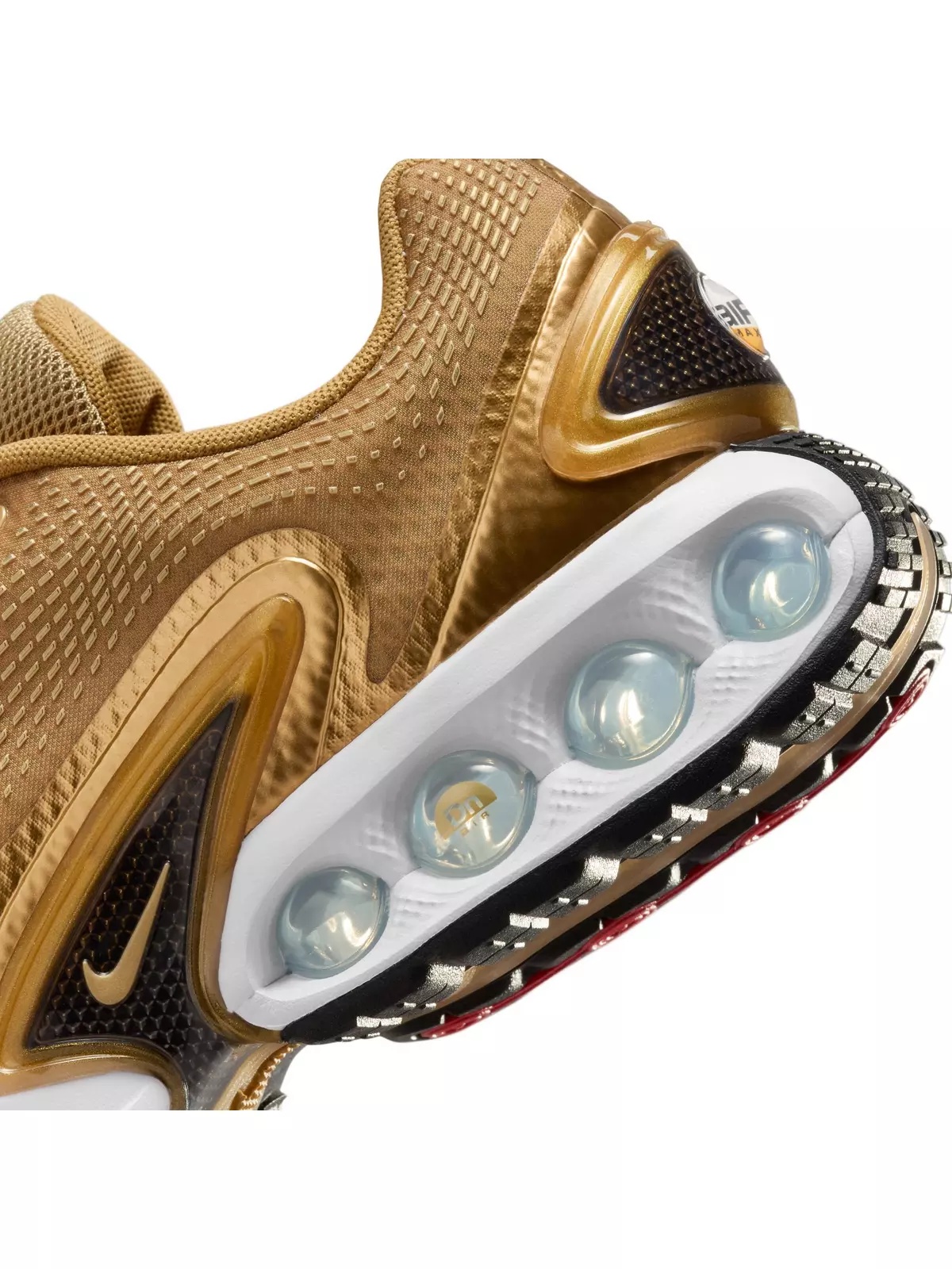 Air Max Dn Premium "Metallic Gold/Black/White" Women's Shoe - 10
