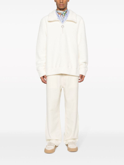 AMI Paris stand-up collar zip-up jumper outlook