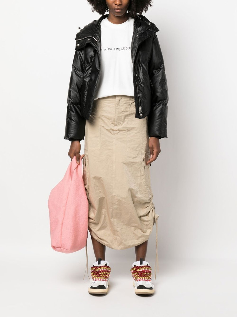 SUNNEI slogan-print cotton T-shirt outlook