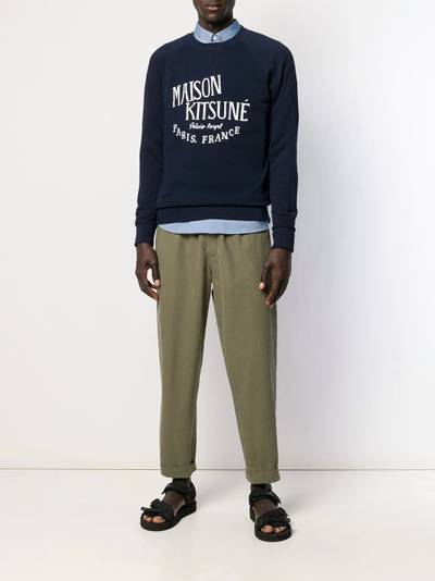 Maison Kitsuné logo print sweatshirt outlook