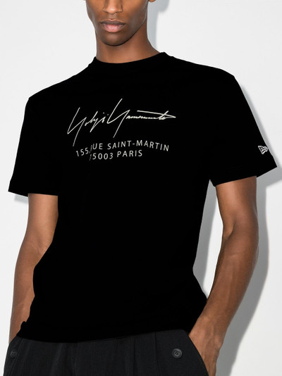 Yohji Yamamoto slogan print T-shirt outlook