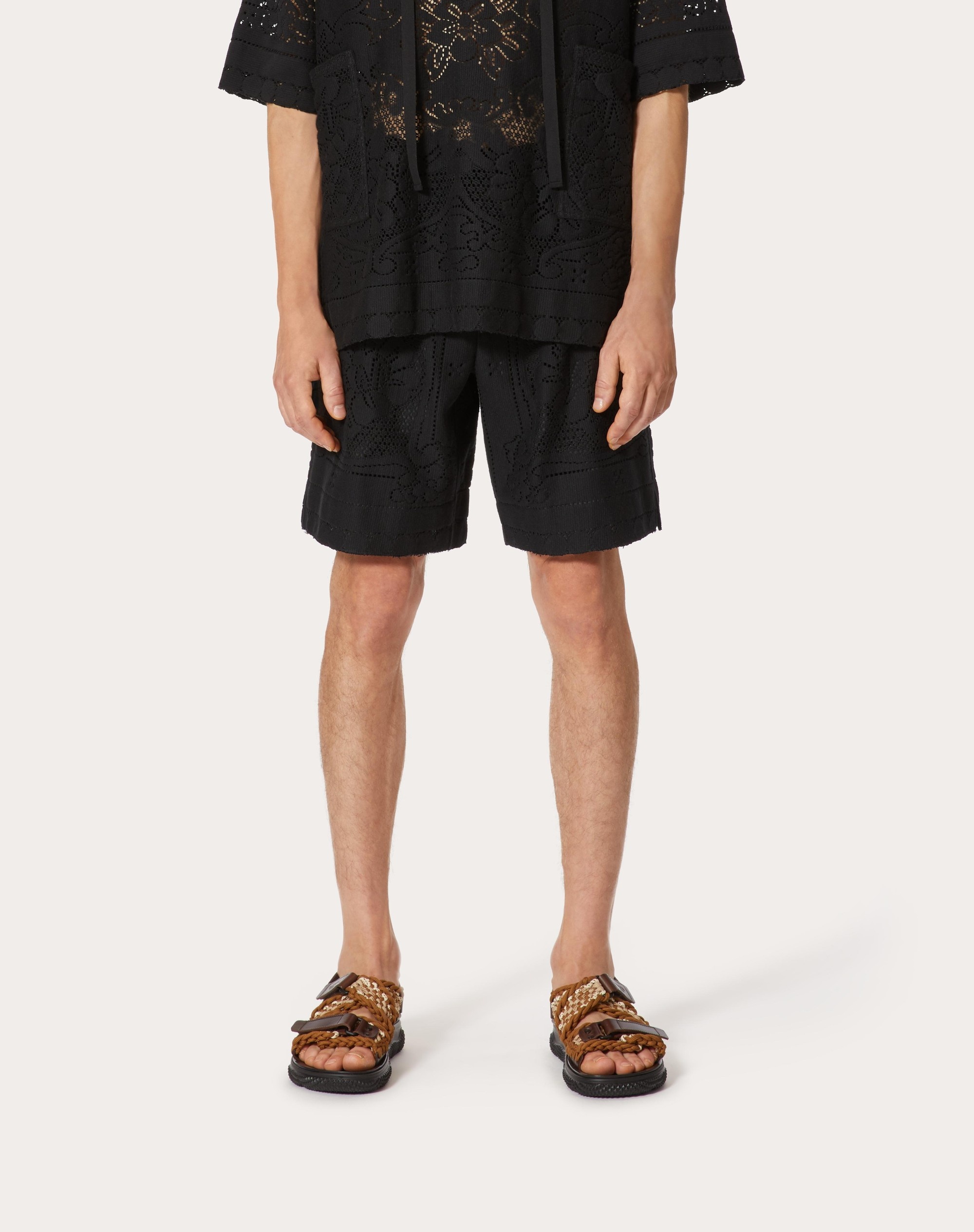 GUIPURE LACE BERMUDA SHORTS - 3