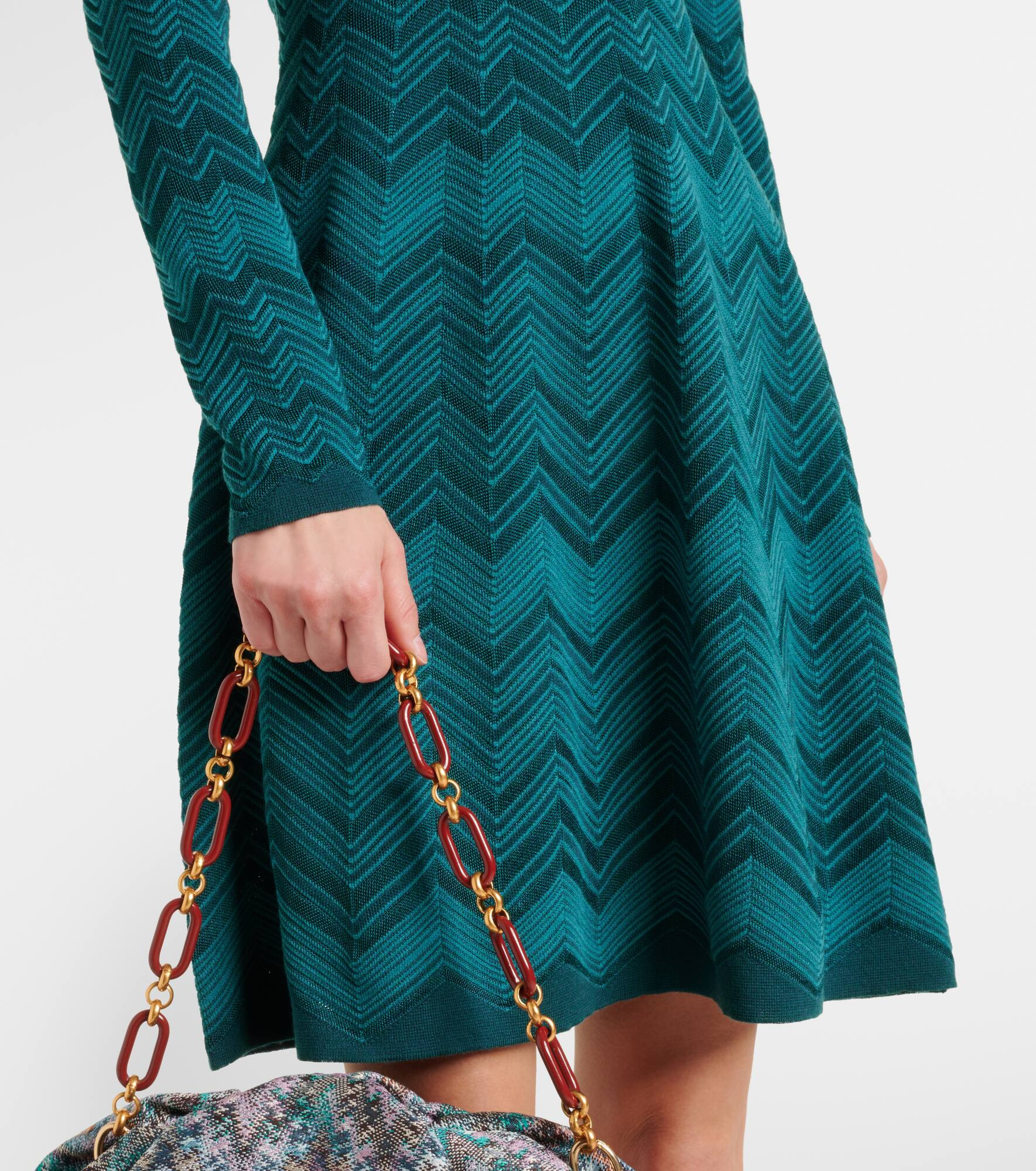 Zigzag knitted minidress - 5