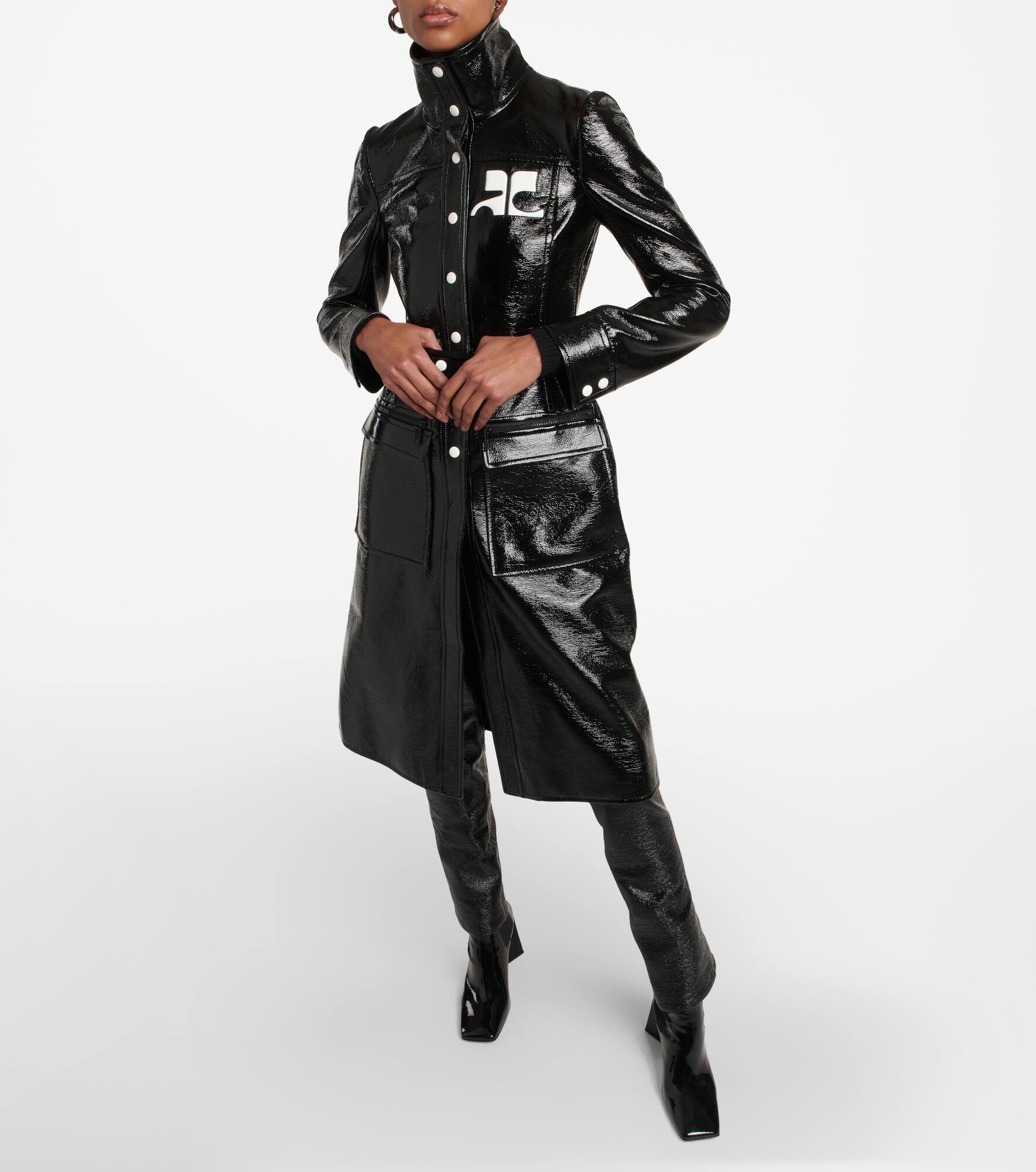 Logo cotton-blend trench coat - 8