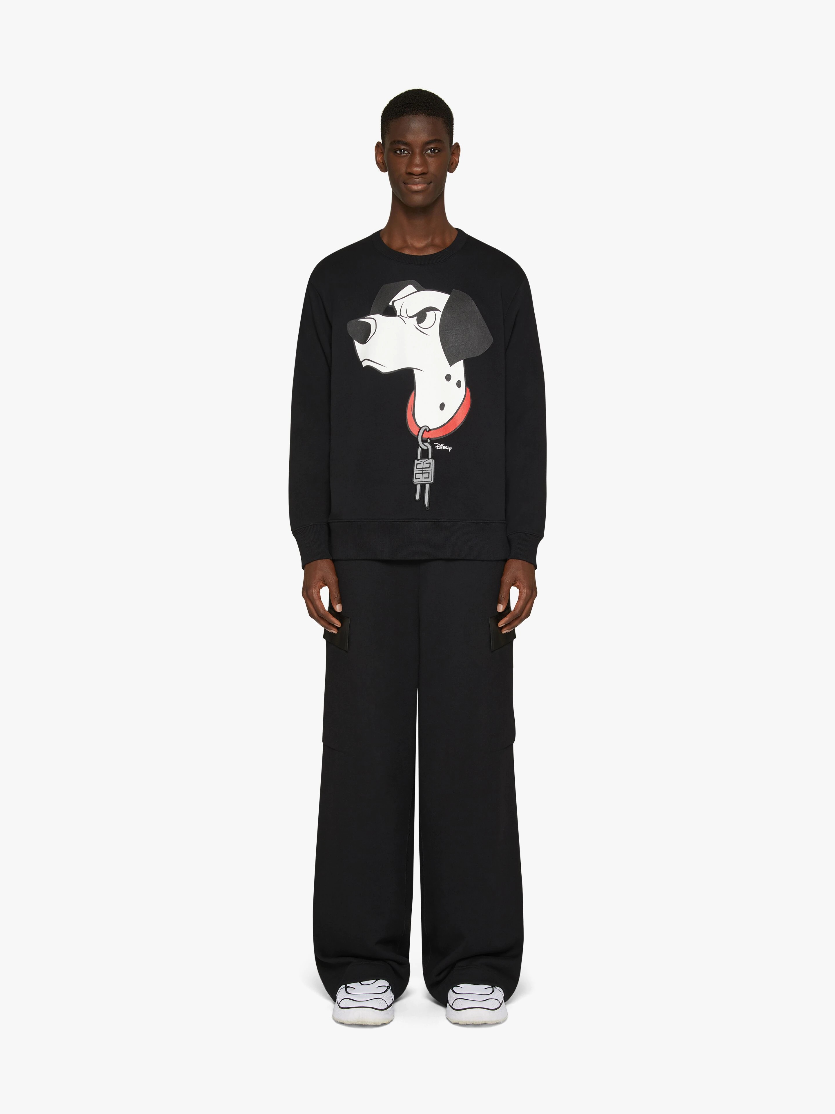 SLIM FIT 101 DALMATIANS SWEATSHIRT IN EMBROIDERED FELPA - 2