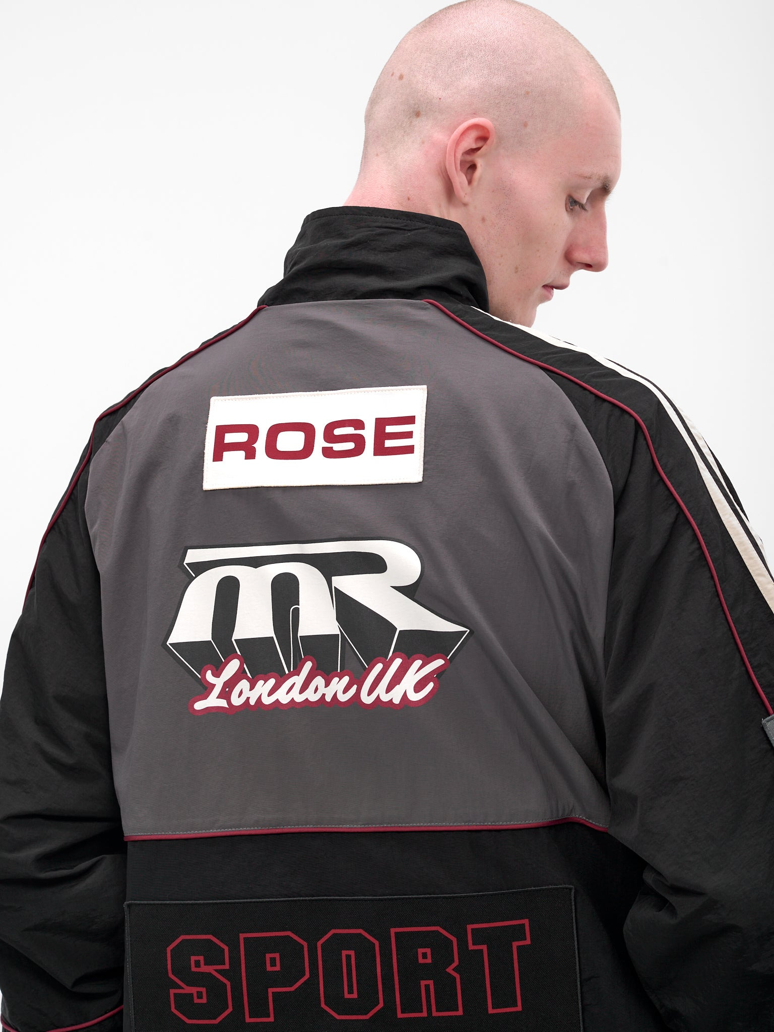 Black Hockey Nylon Pullover - 5