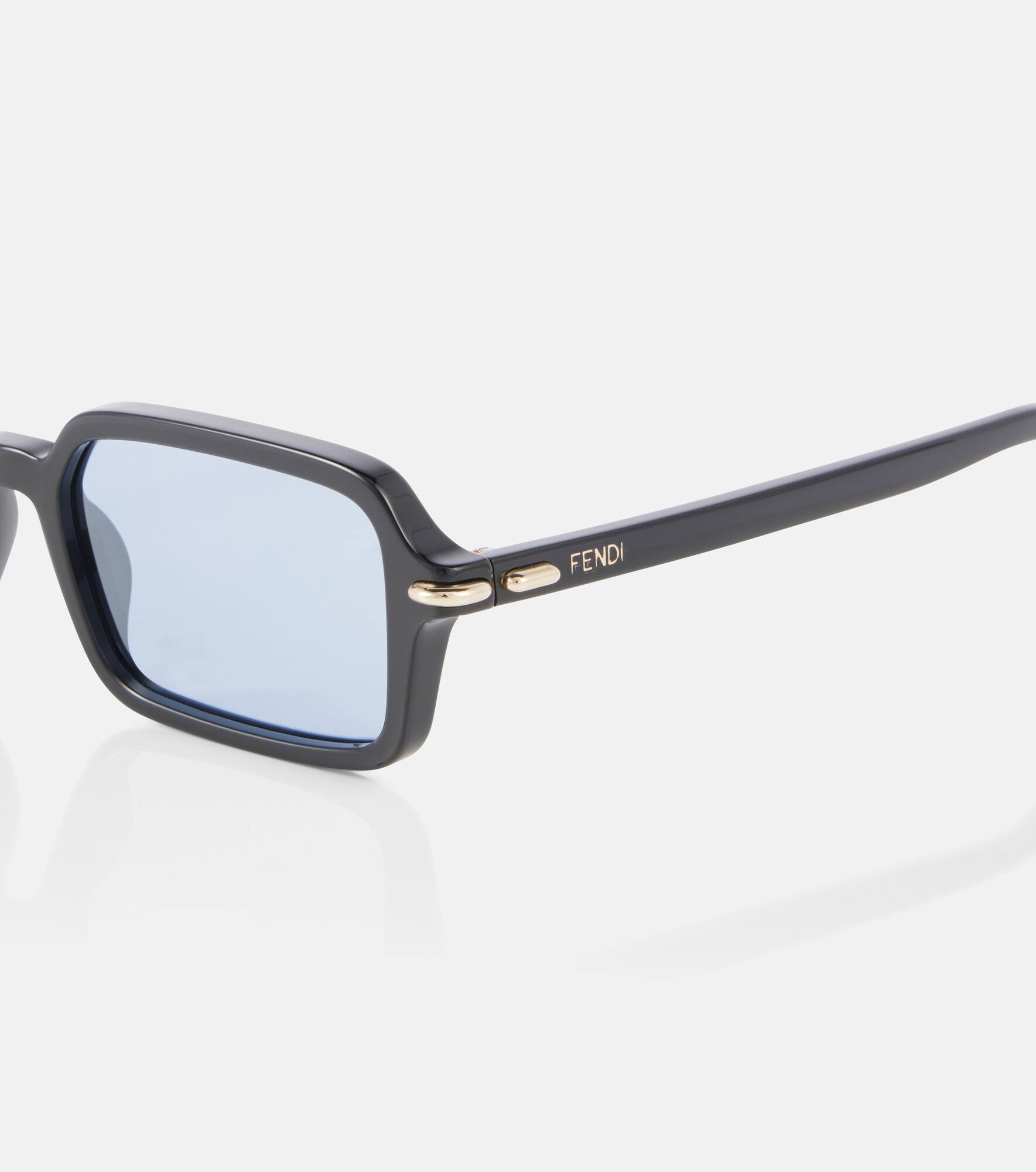 Fendi First embellished rectangular sunglasses - 2