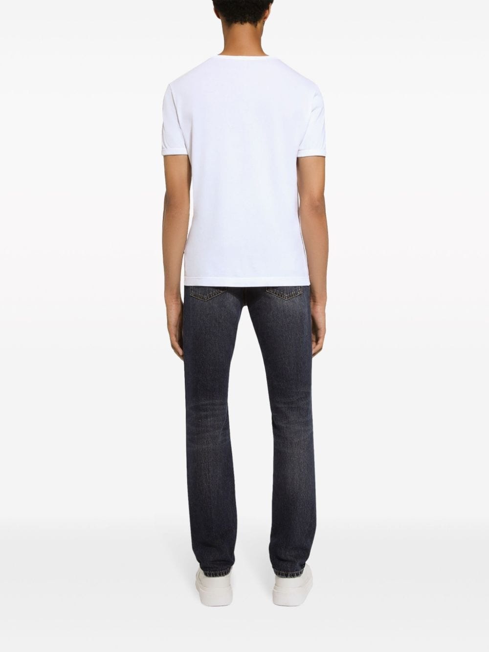 straight-leg cotton jeans - 4