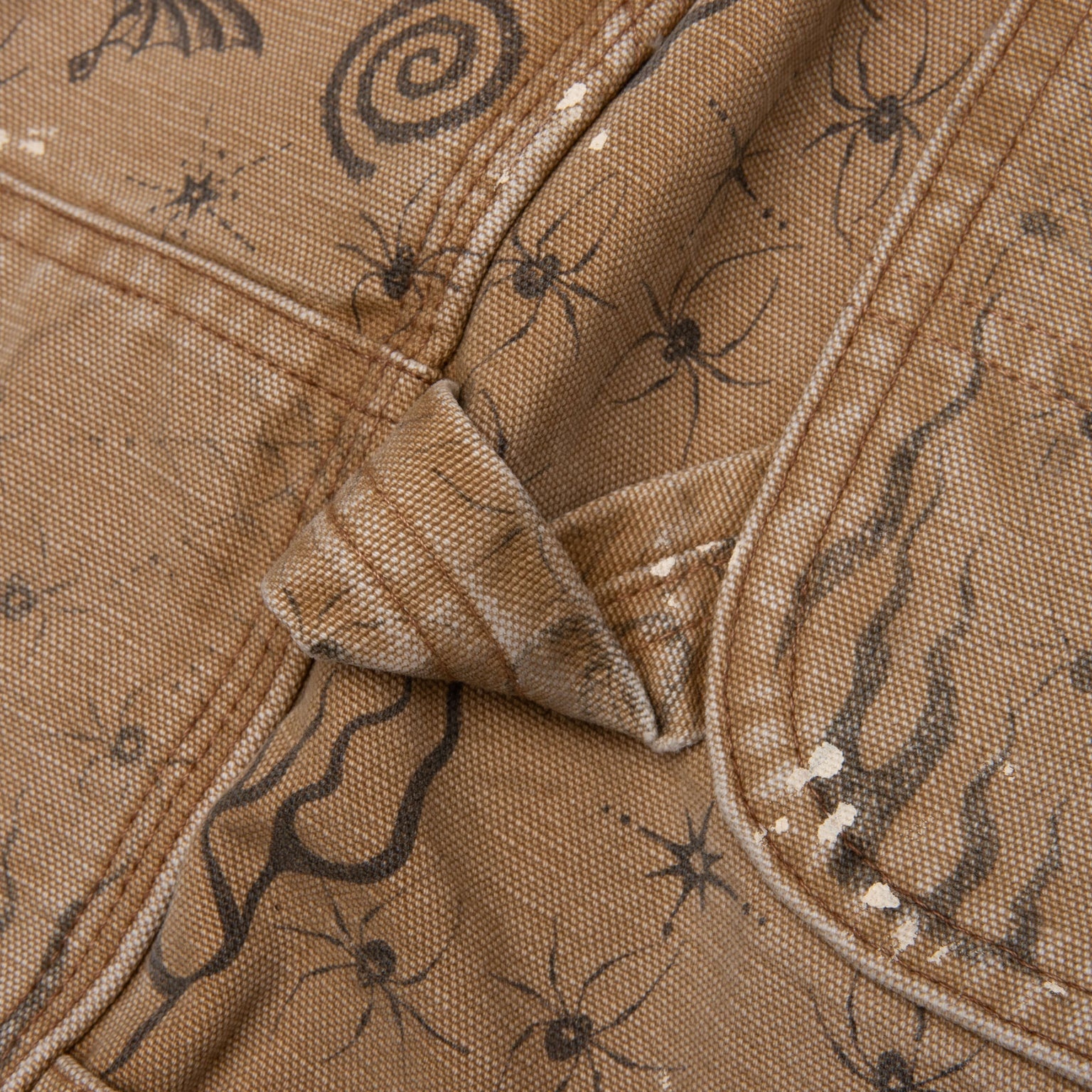 SAINT MICHAEL X DR.WOO MX6 DOUBLE KNEE PANTS - BEIGE - 5