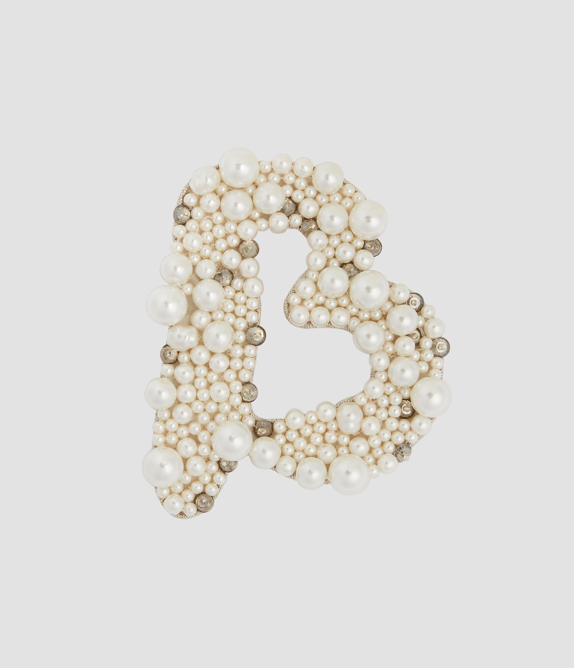 PEARL ALPHABET BROOCH B - 1