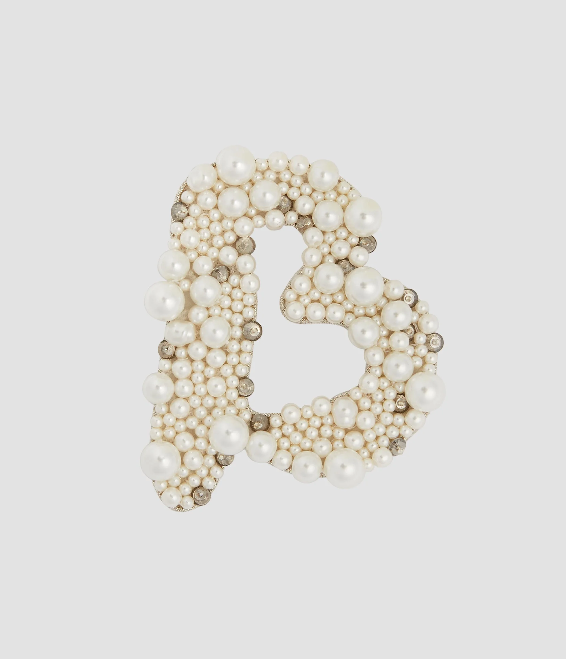 PEARL ALPHABET BROOCH B - 1