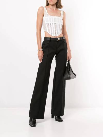 Dion Lee mesh panelled corset crop top outlook