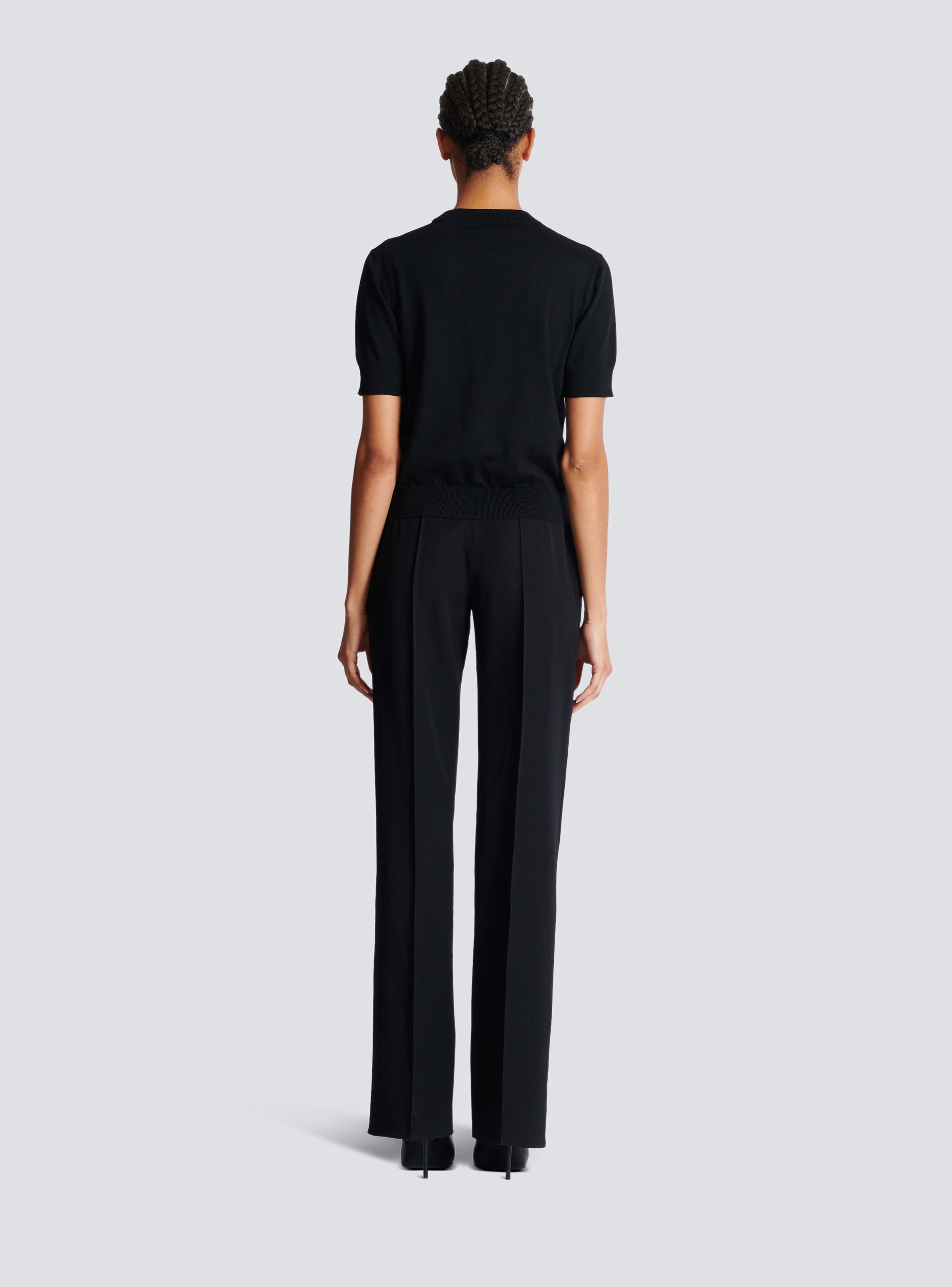 Balmain Couture two-tone knit top - 4