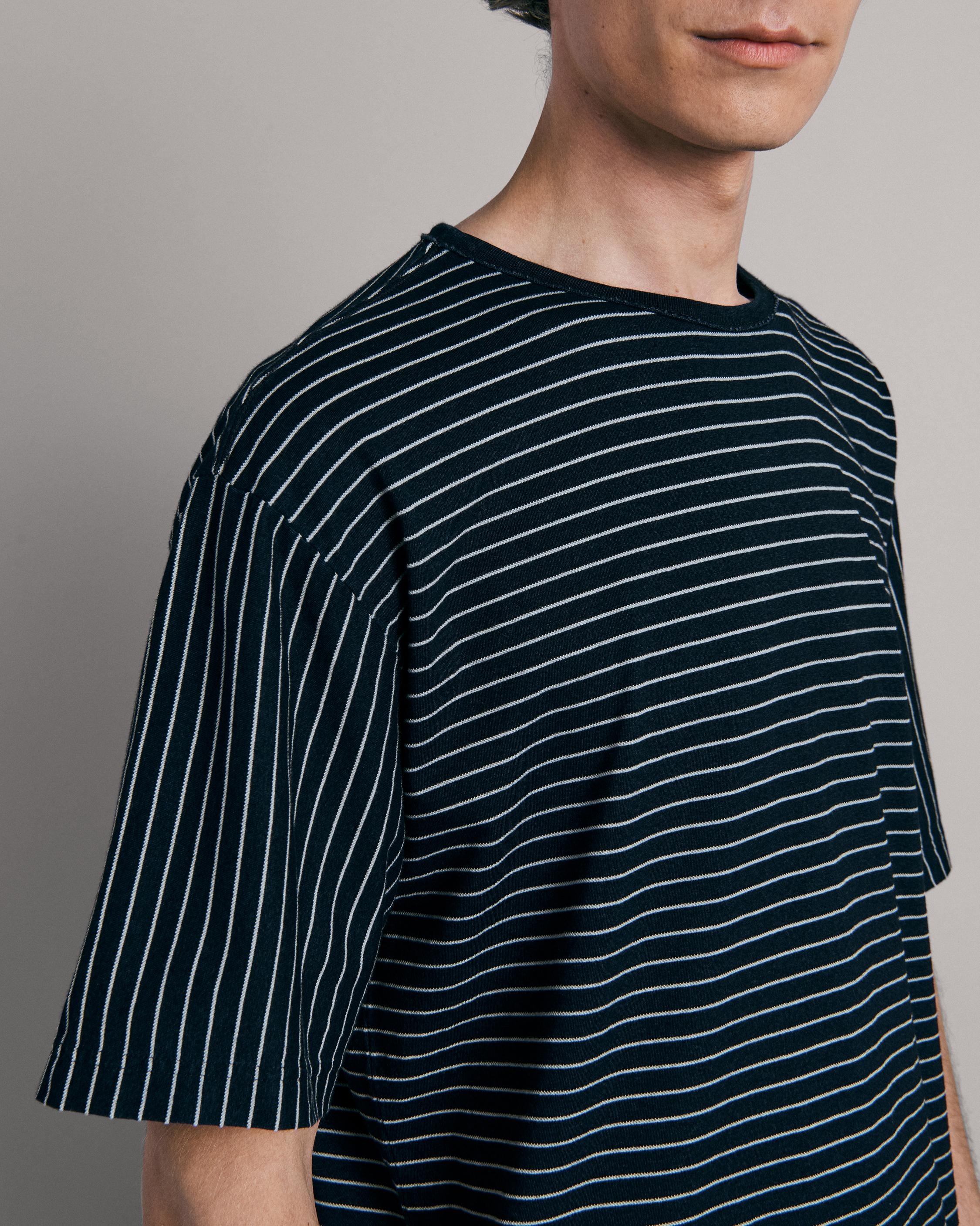 Indigo Stripe Tee
Cotton T-Shirt - 6
