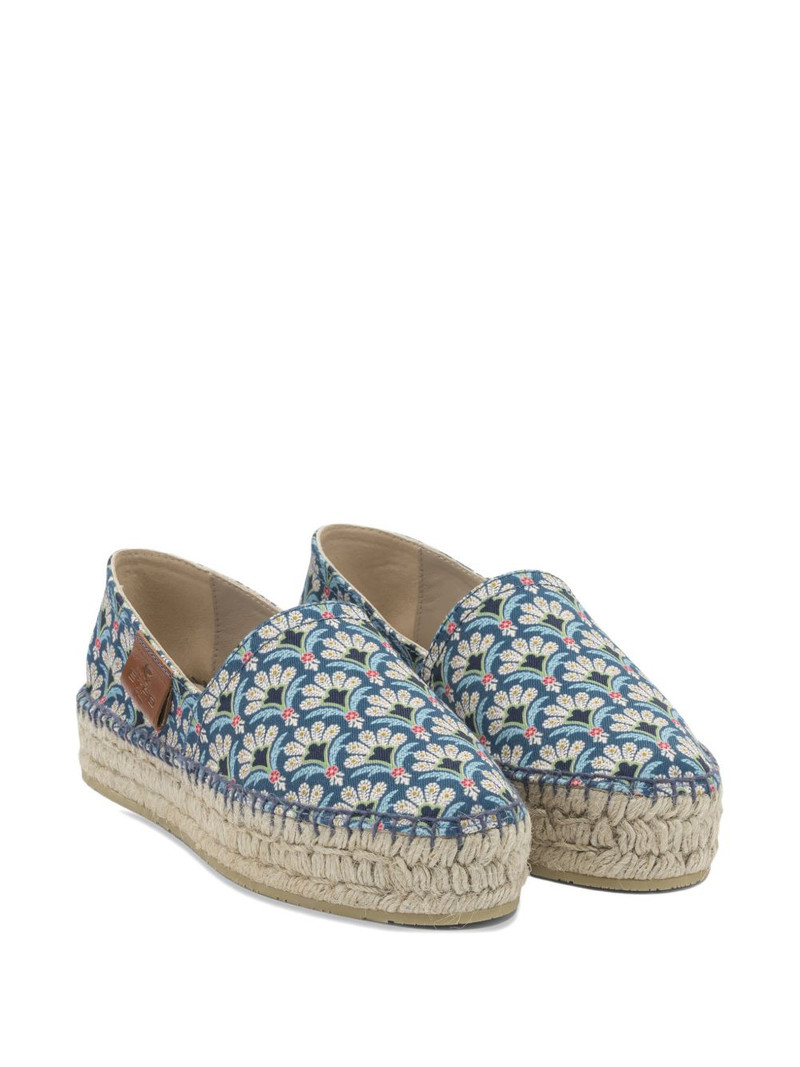 Etro floral-print platform espadrilles outlook