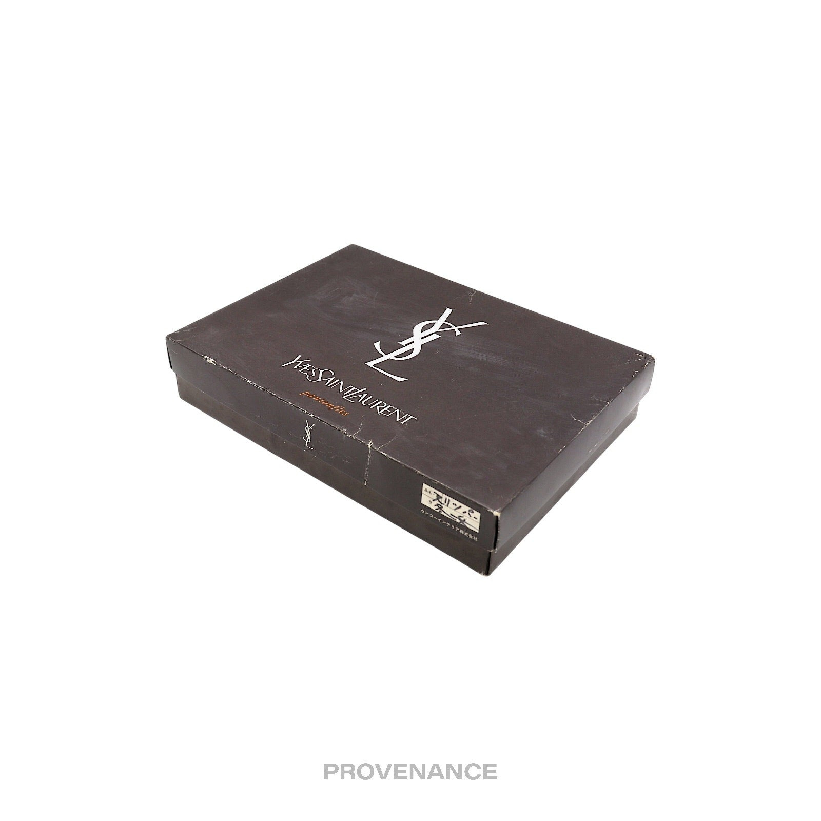 Yves Saint Laurent YSL Logo 2 Slipper Box Set - Black Red - 6