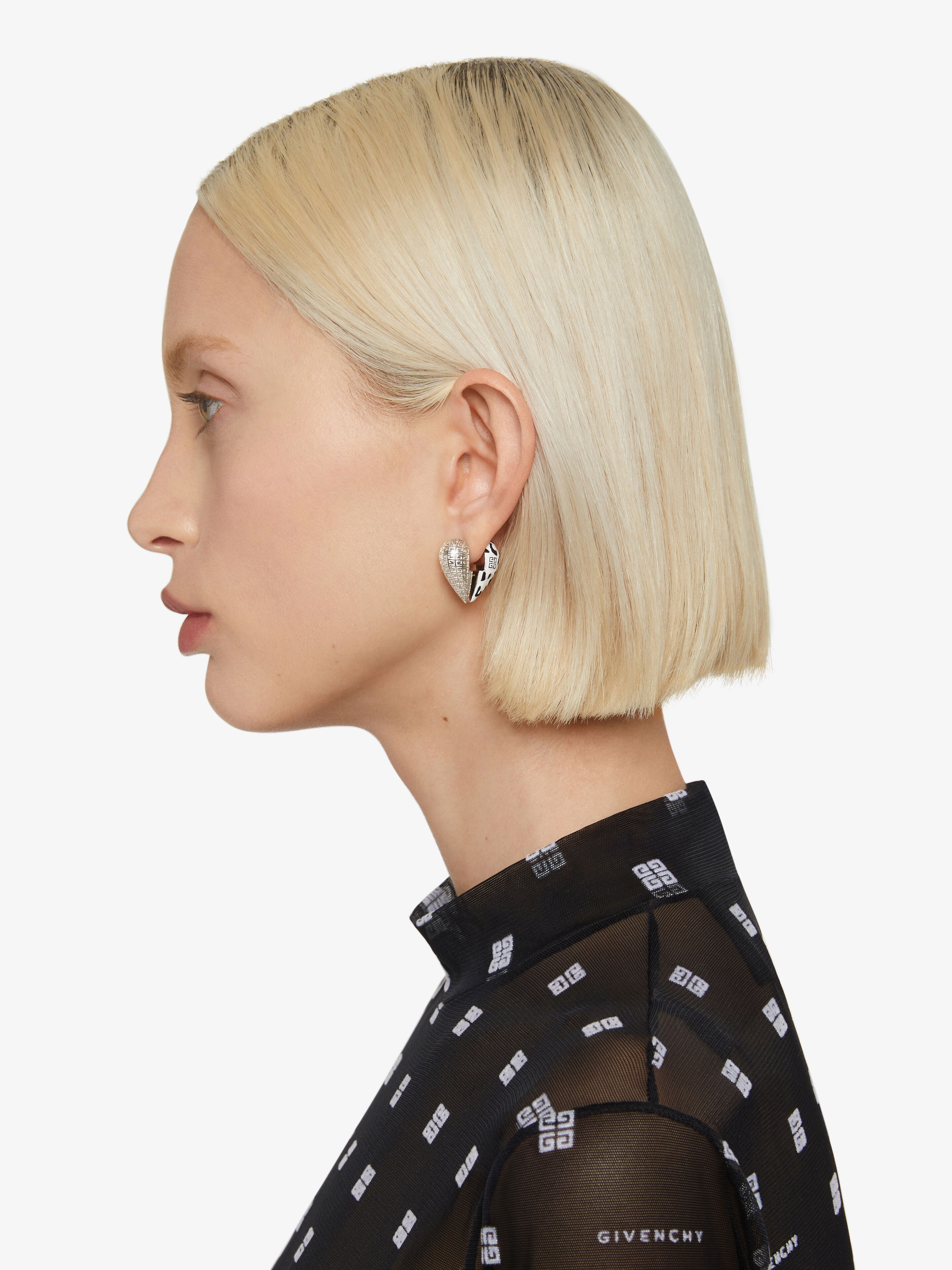 TWO TONE EARRINGS - 3