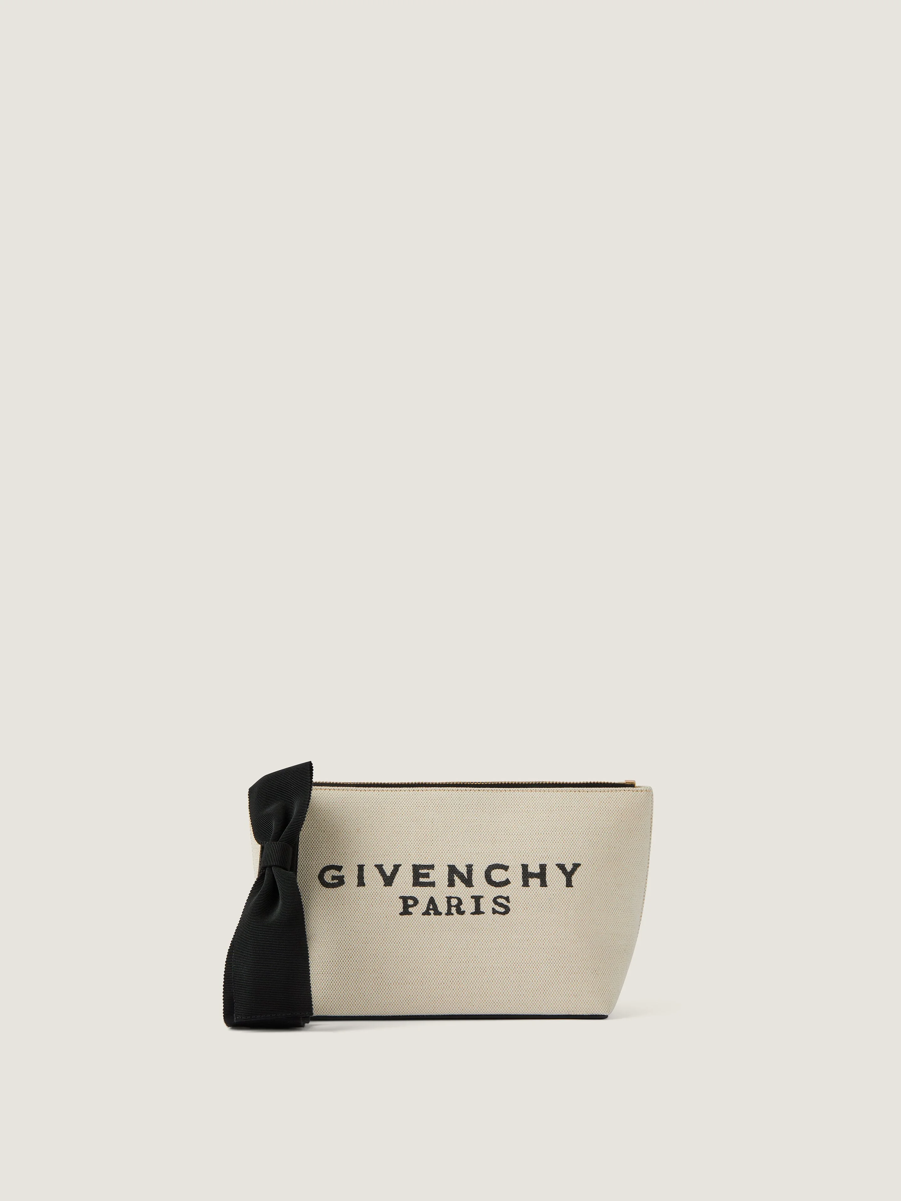 SMALL GIVENCHY POUCH IN CANVAS WITH BOW - 1