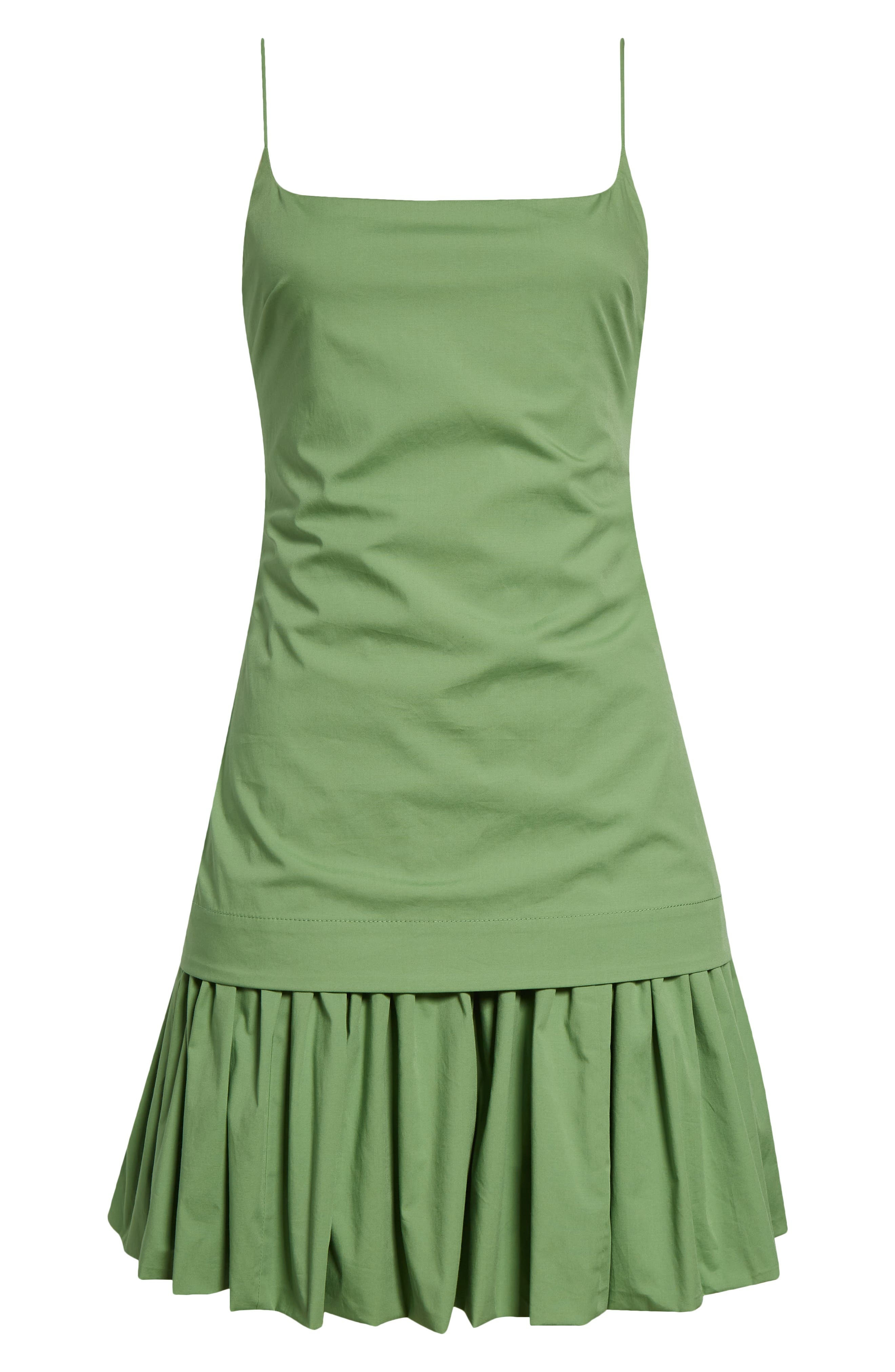 STAUD Ari Sleeveless Minidress in Leaf at Nordstrom - 1