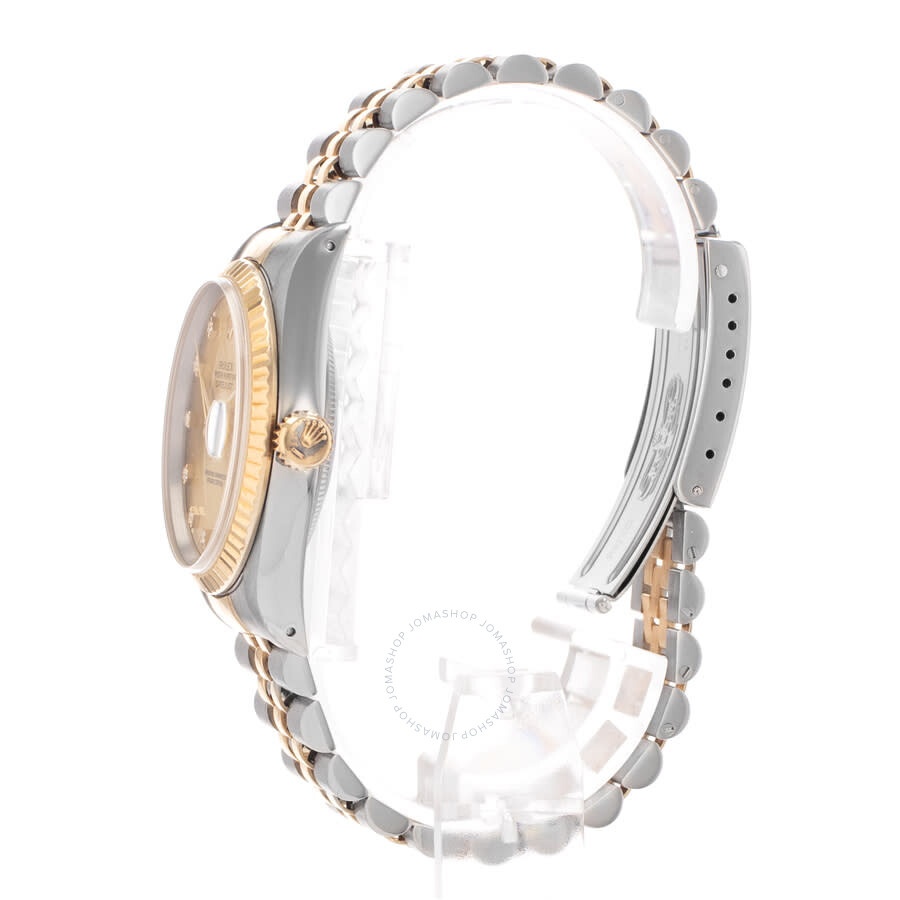 Pre-owned Rolex Datejust 36 Automatic Chronometer Diamond Champagne Dial Men's Watch 16233 CDJ - 5