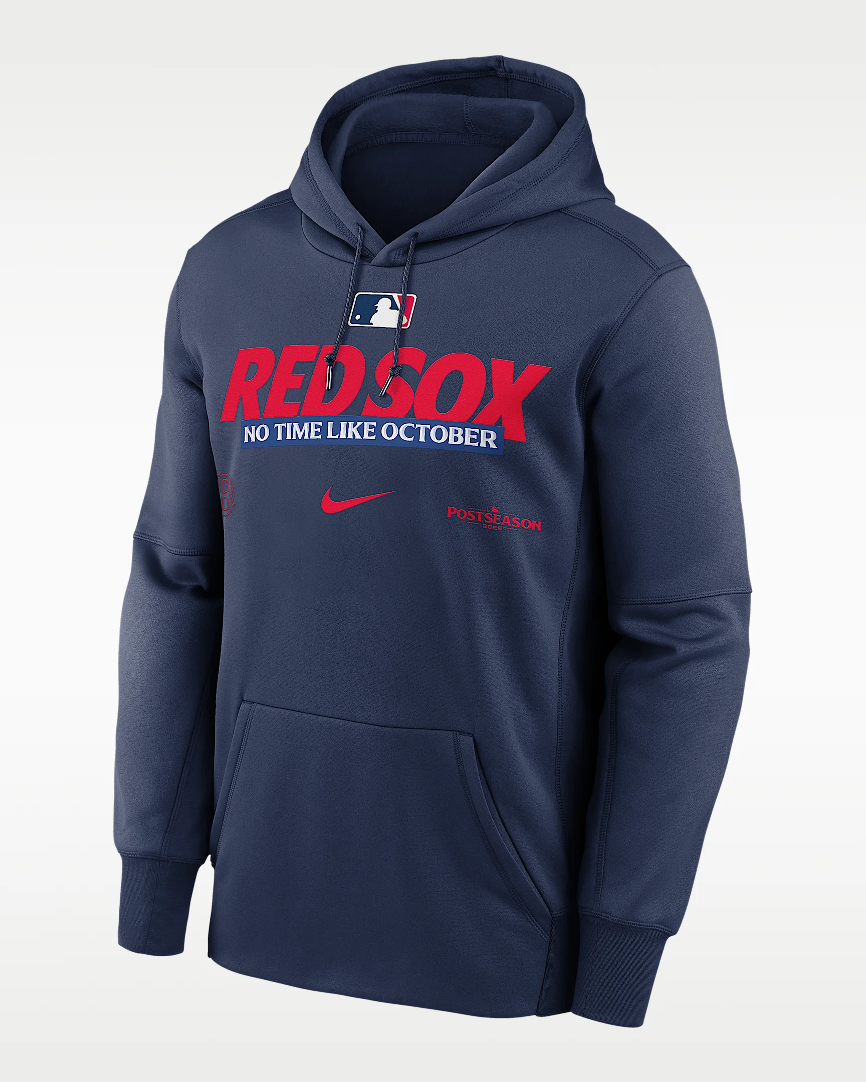 Boston Red Sox 2026 Postseason Authentic Collection Men's Nike Therma-FIT MLB Pullover Hoodie - 1