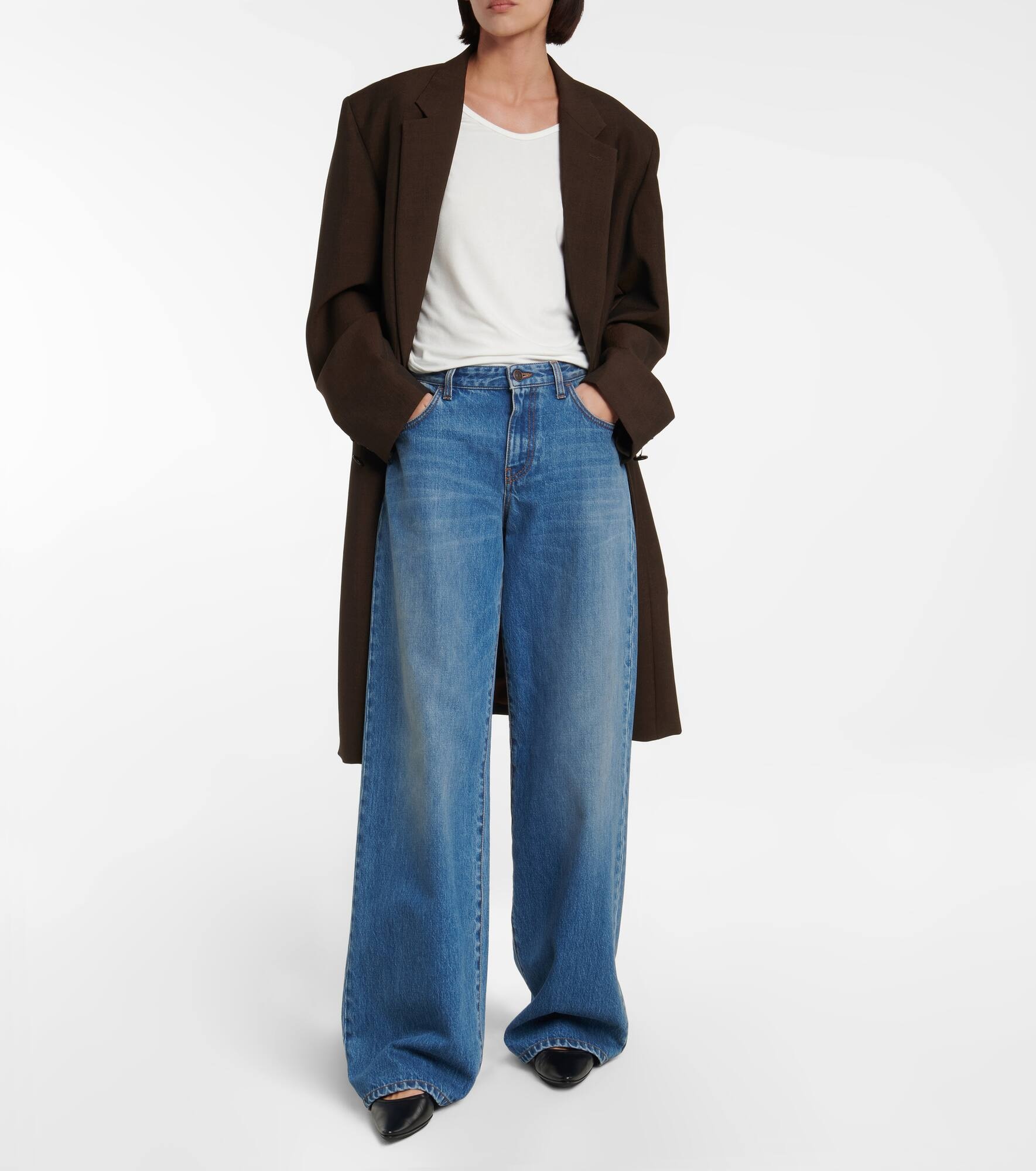 Eglitta mid-rise wide-leg jeans - 2